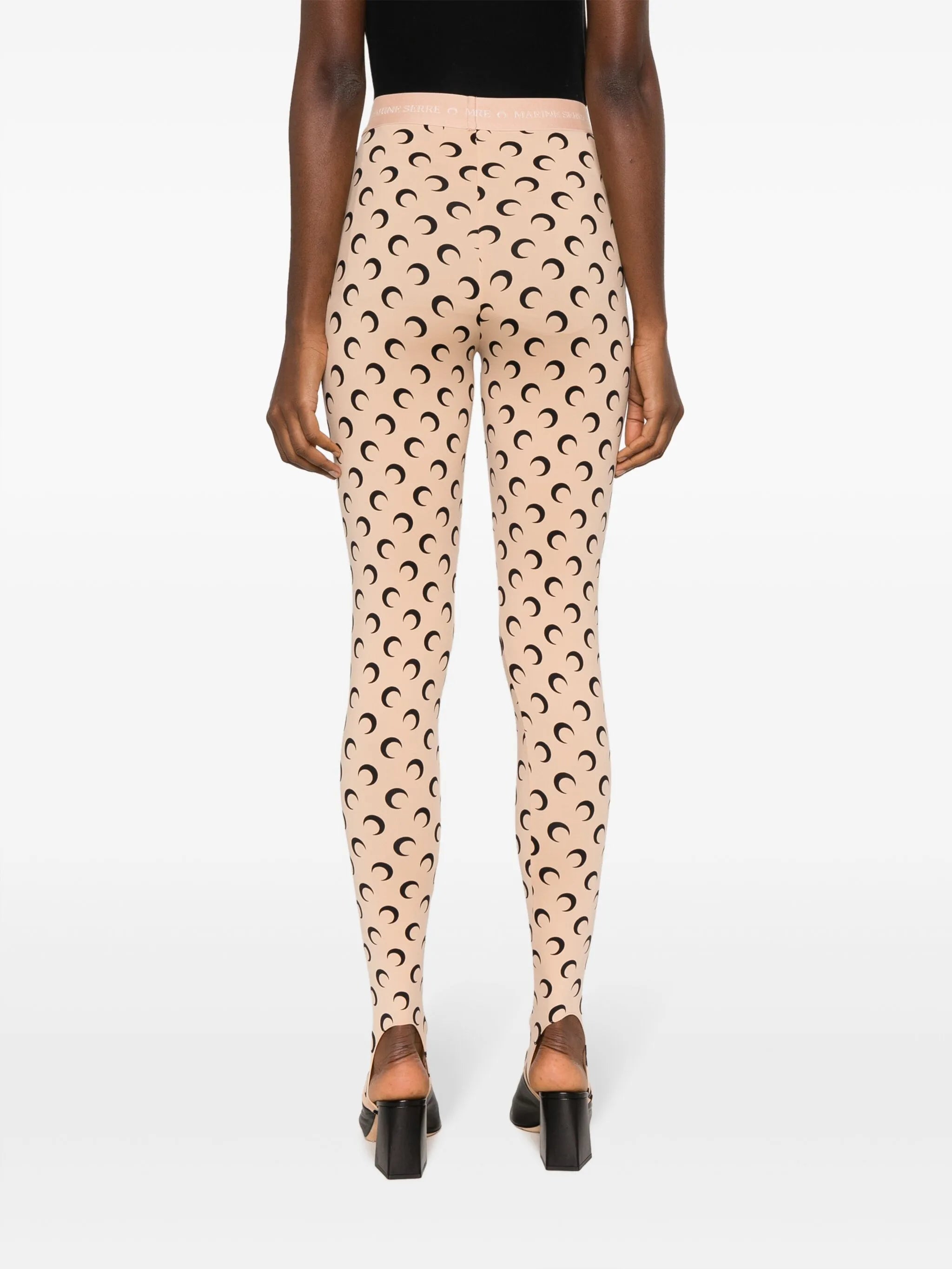 Moon-print leggings