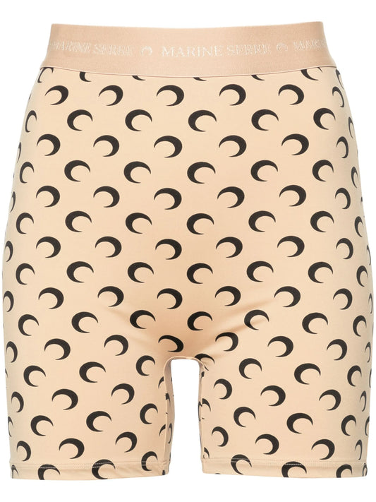 Moon-print shorts