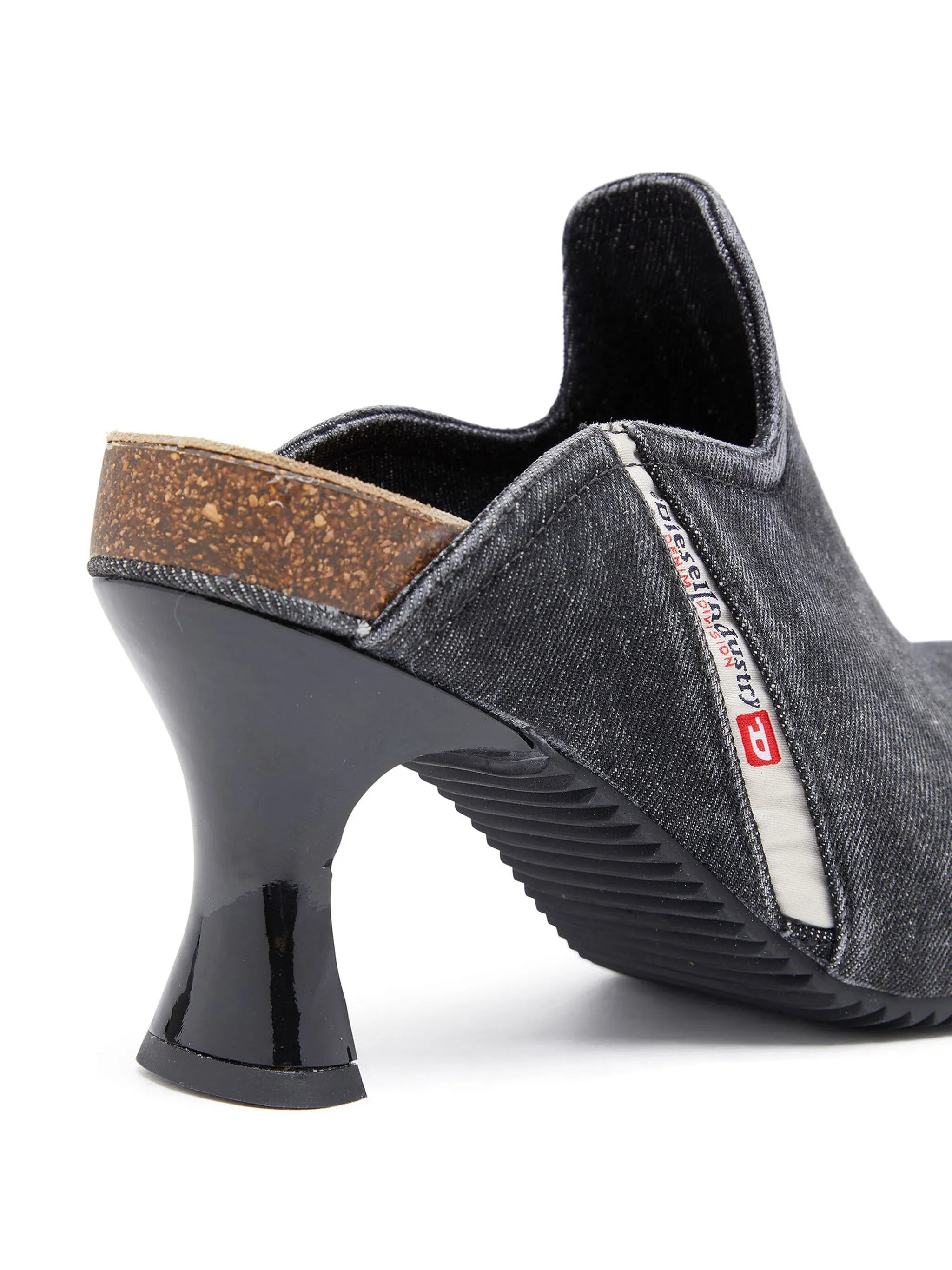 D-Woodstock W 80mm denim mules