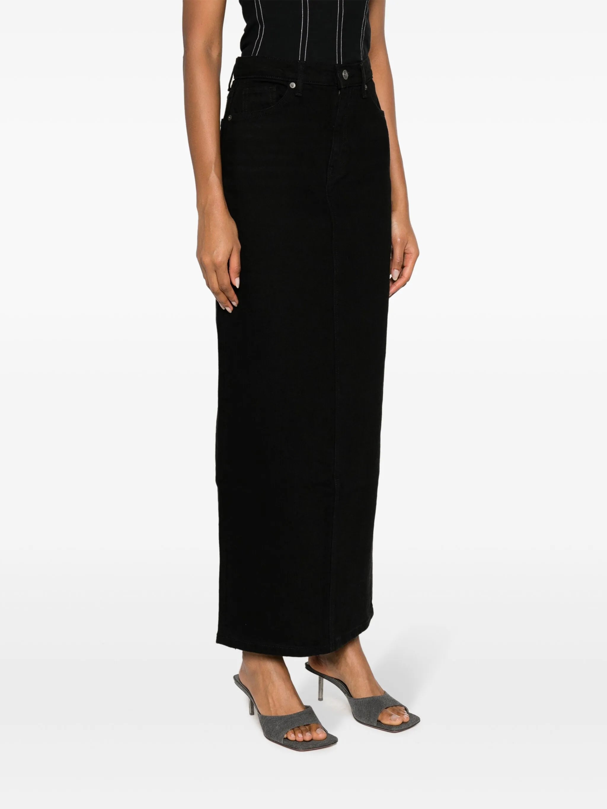Daria denim maxi skirt