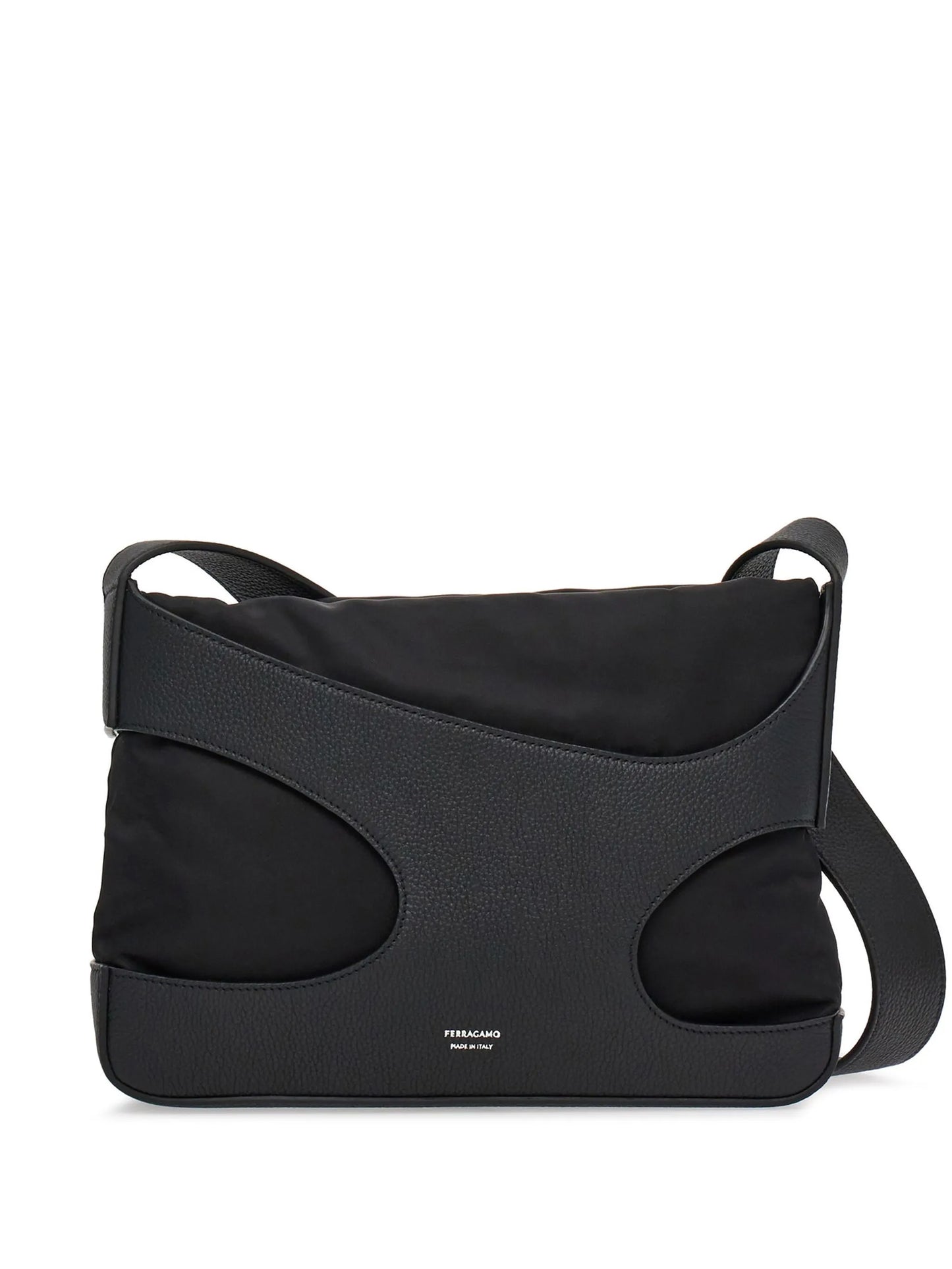 cut out-detail leather crossbody bag
