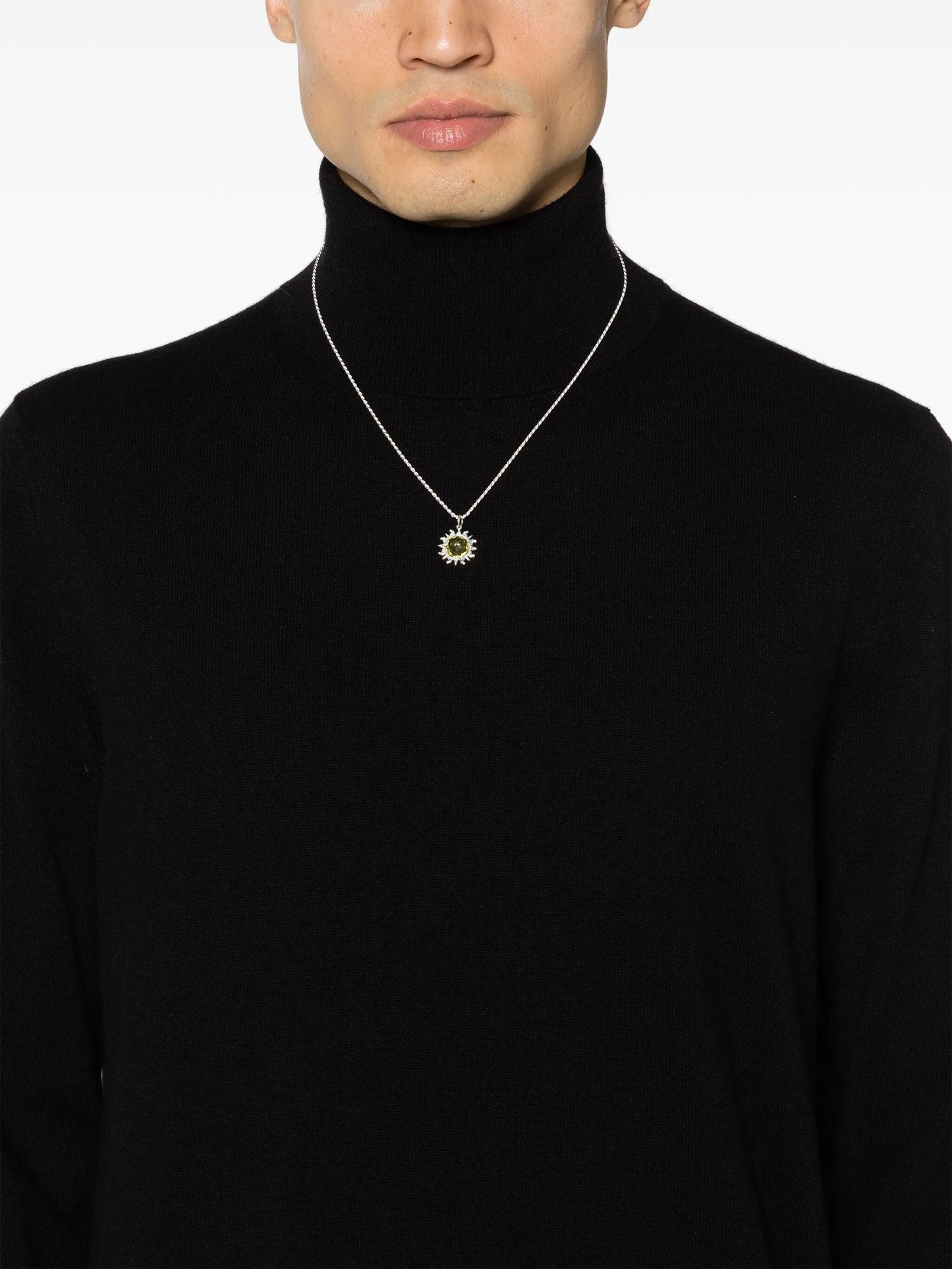 Sun statement-pendant necklace