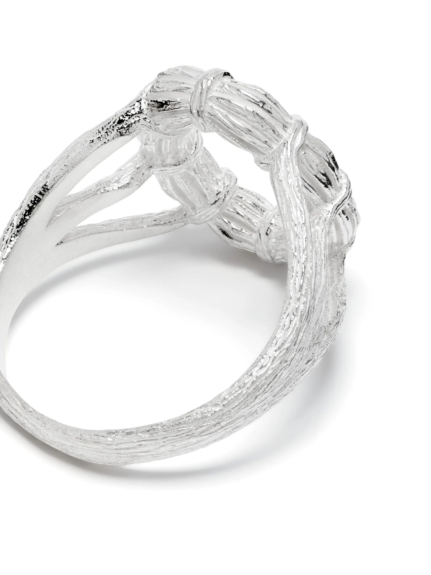 mini British Willow sterling silver ring