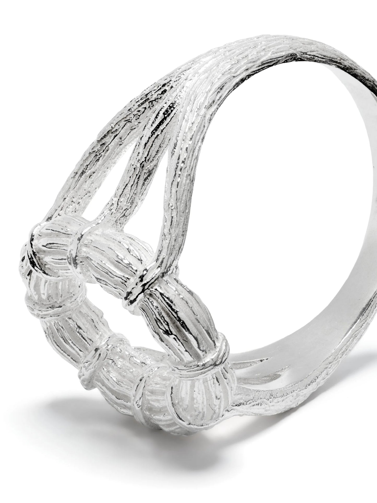 mini British Willow sterling silver ring