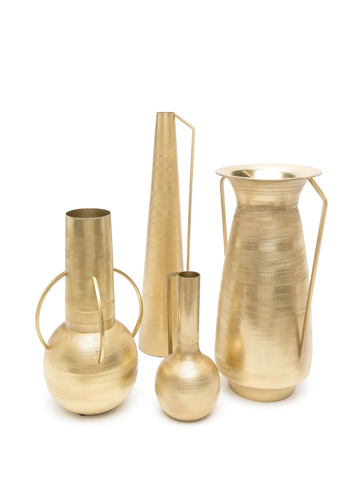 x Best Luxury Shop Roman metal vases (set of four)