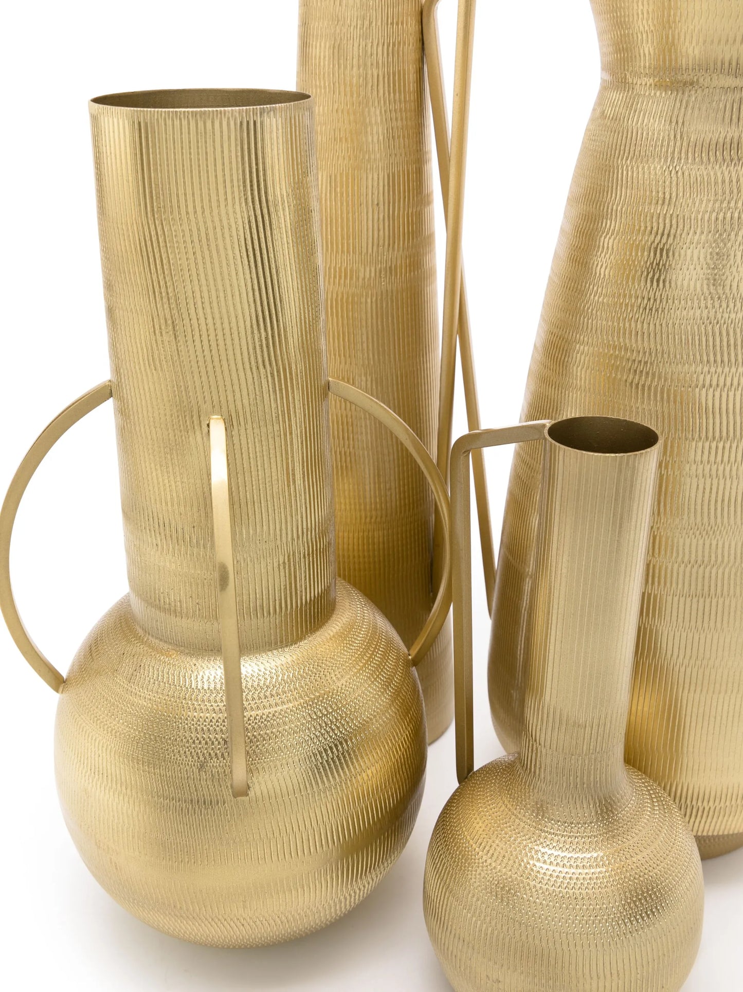 x Best Luxury Shop Roman metal vases (set of four)