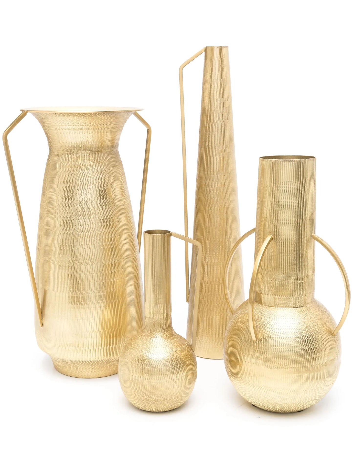 x Best Luxury Shop Roman metal vases (set of four)