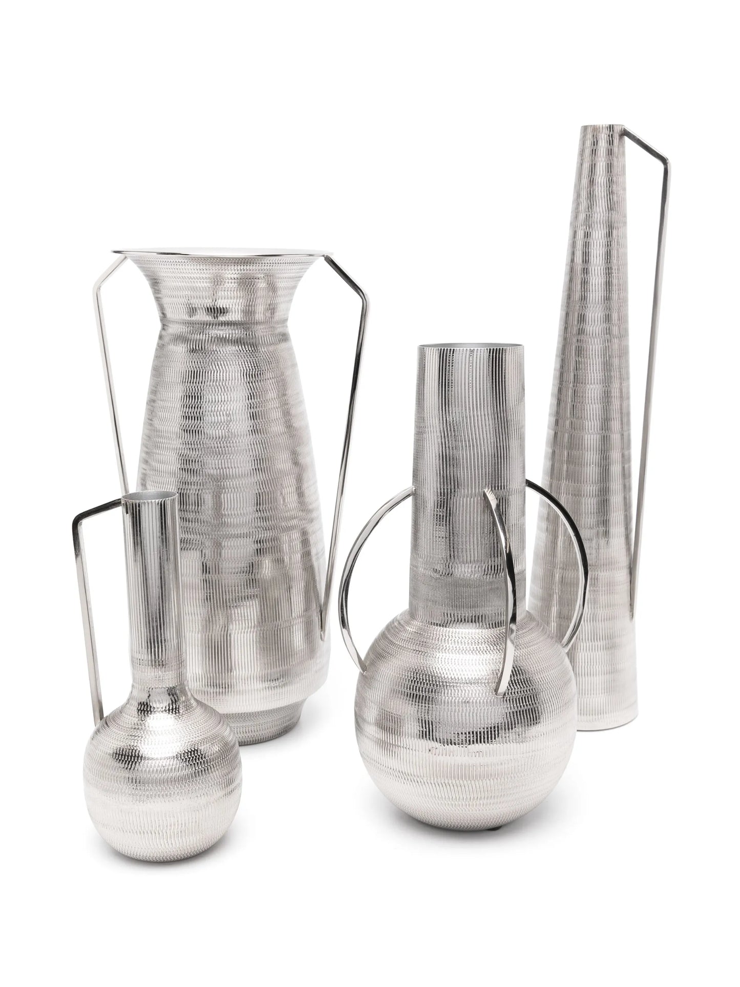 x Best Luxury Shop Roman metal vases (set of four)