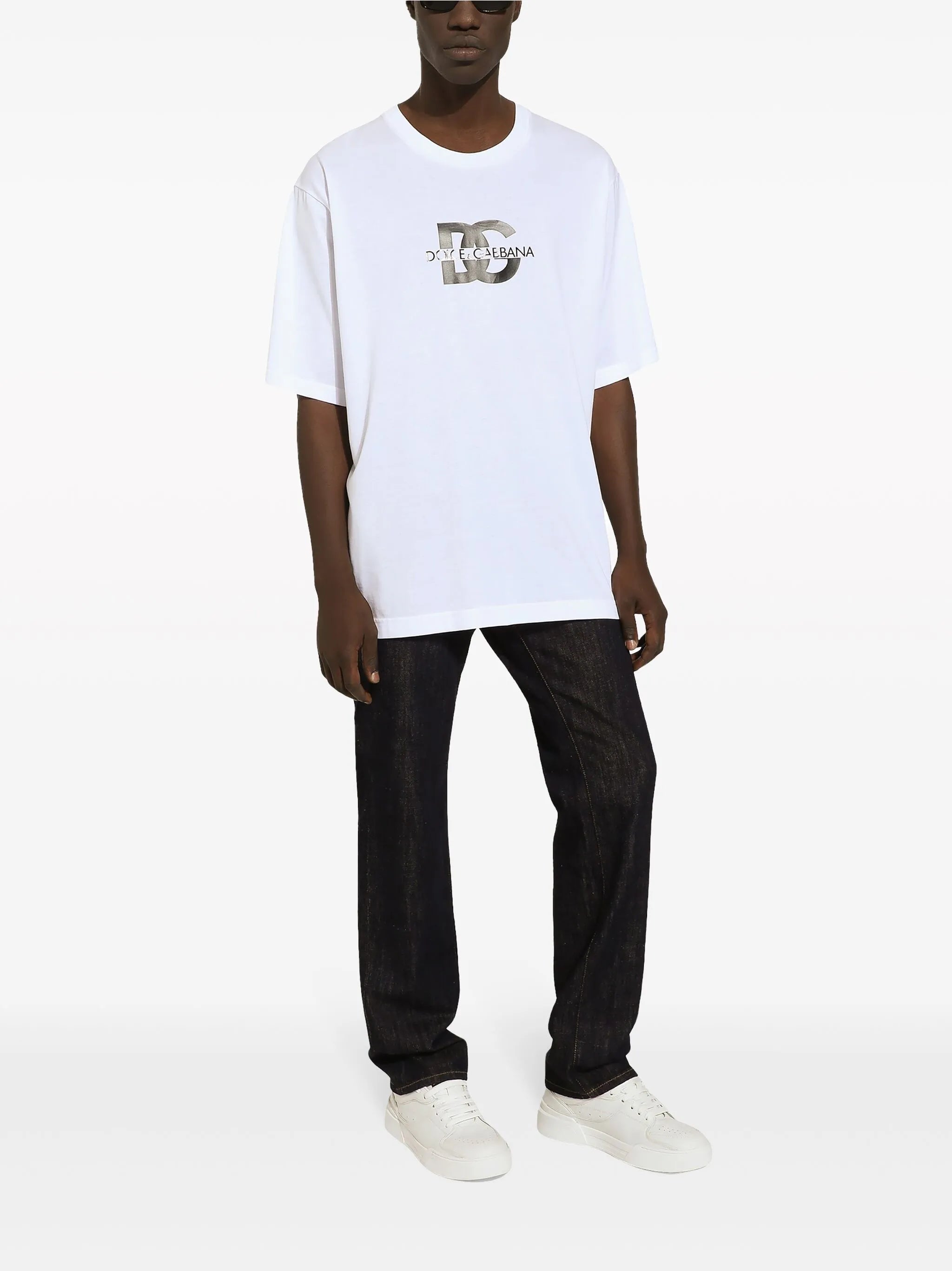 logo-print cotton T-shirt