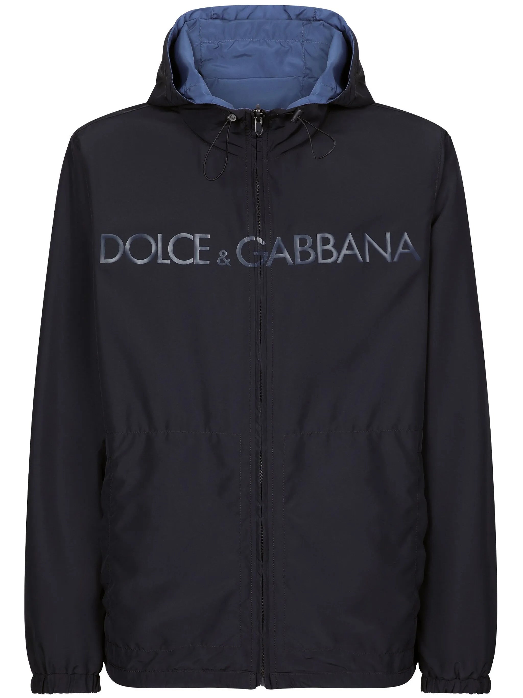 logo-print reversible parka
