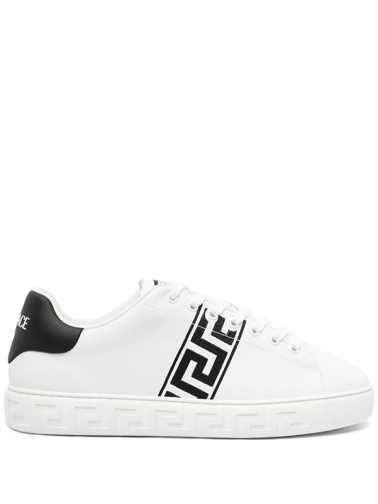 Greca-embroidered sneakers
