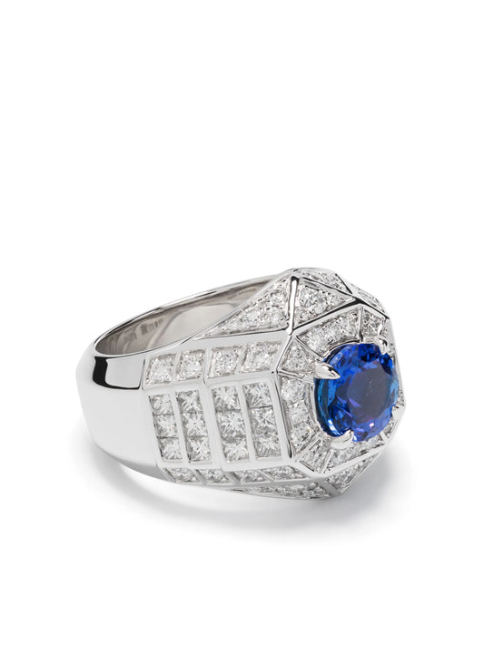 Meaningful Beauties #5 sterling silver and diamond cocktail ring