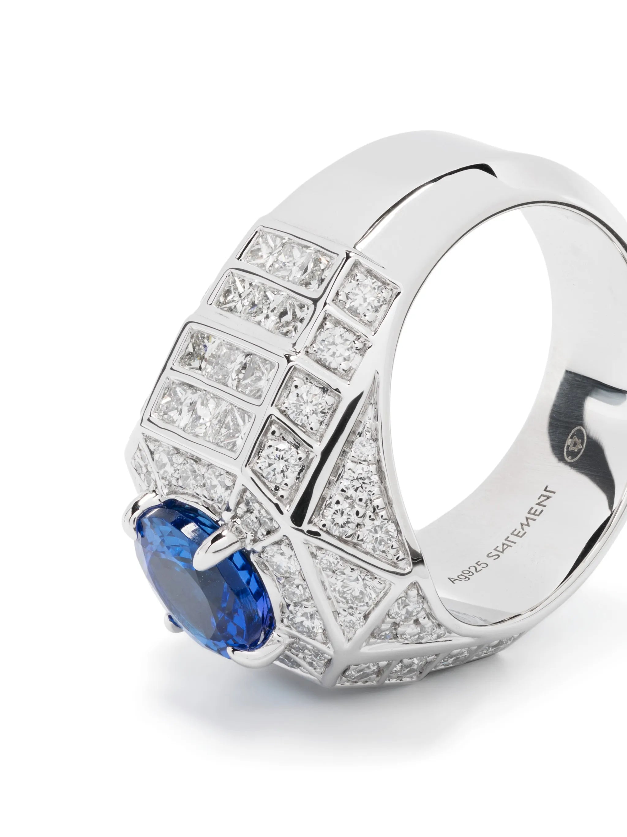 Meaningful Beauties #5 sterling silver and diamond cocktail ring