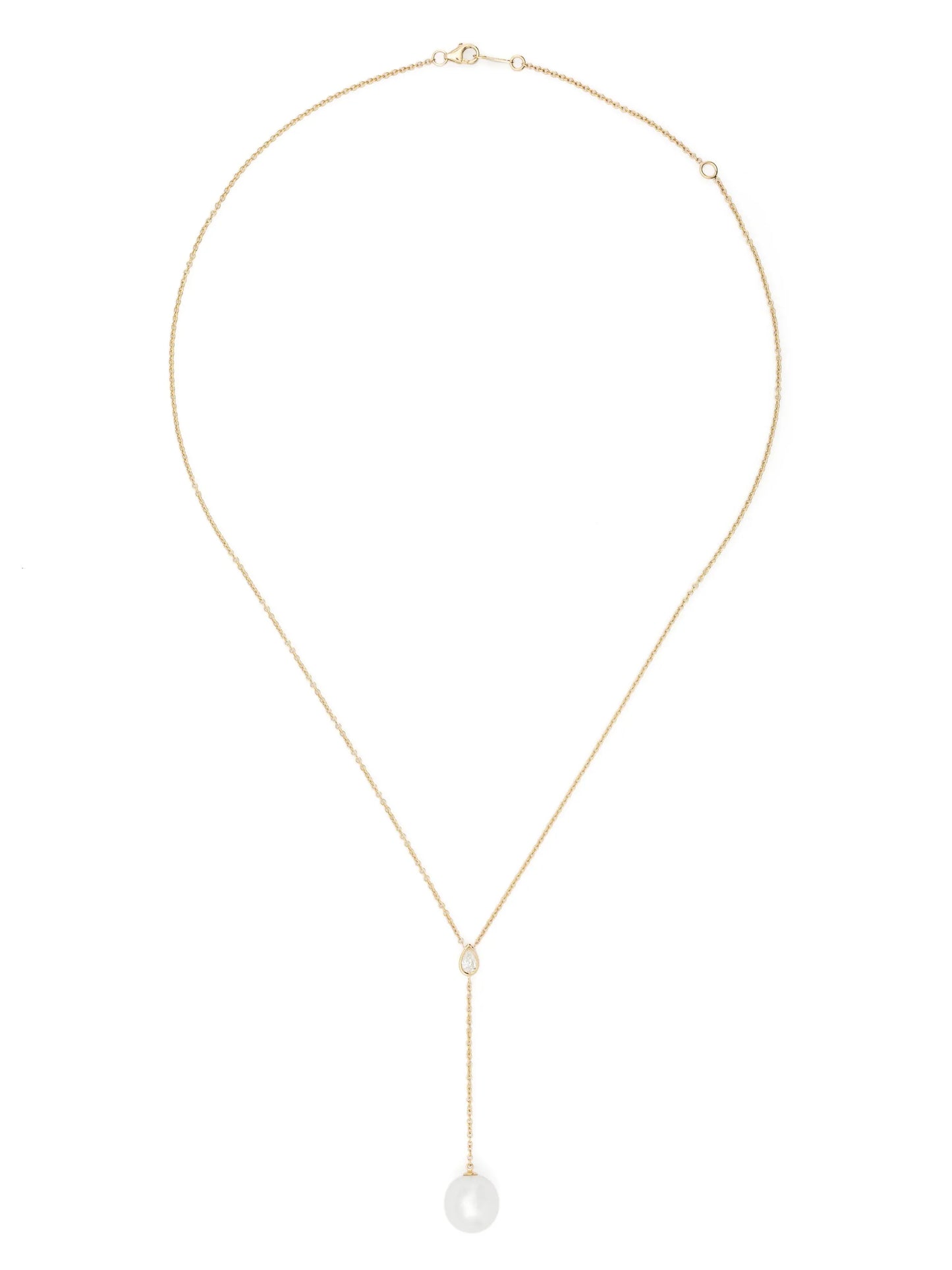 14kt yellow gold Sea Of Beauty pearl and diamond necklace