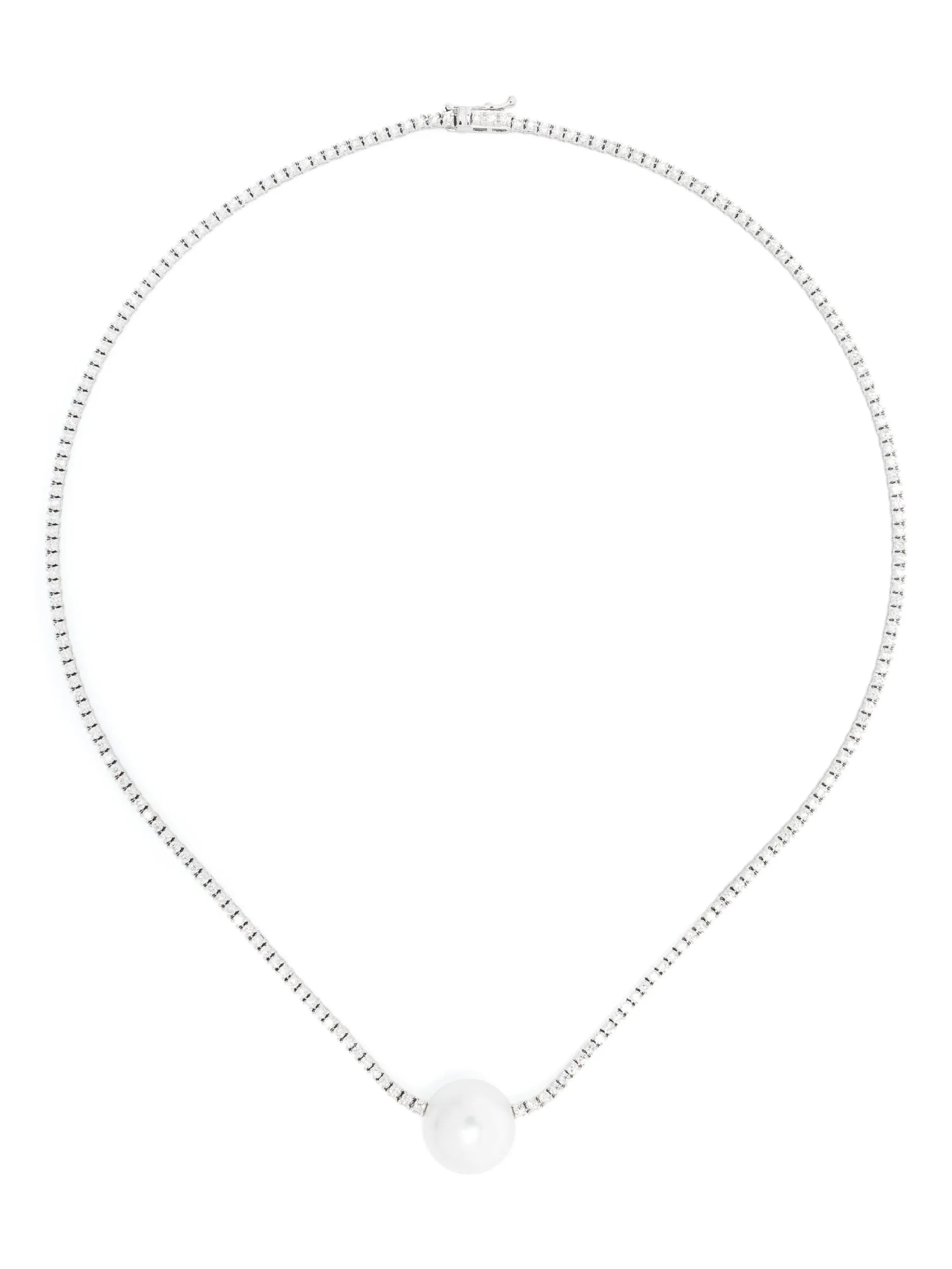18kt white gold Eve South Sea pearl and diamond necklace