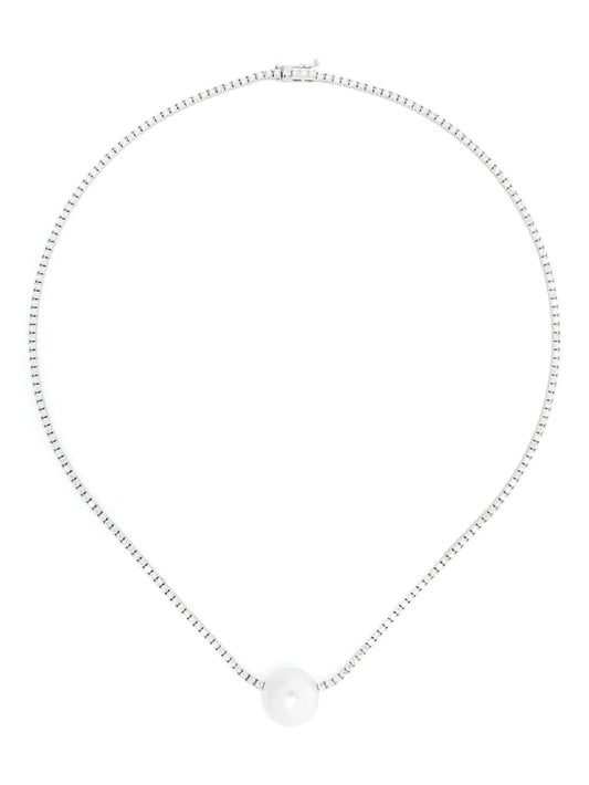18kt white gold Eve South Sea pearl and diamond necklace