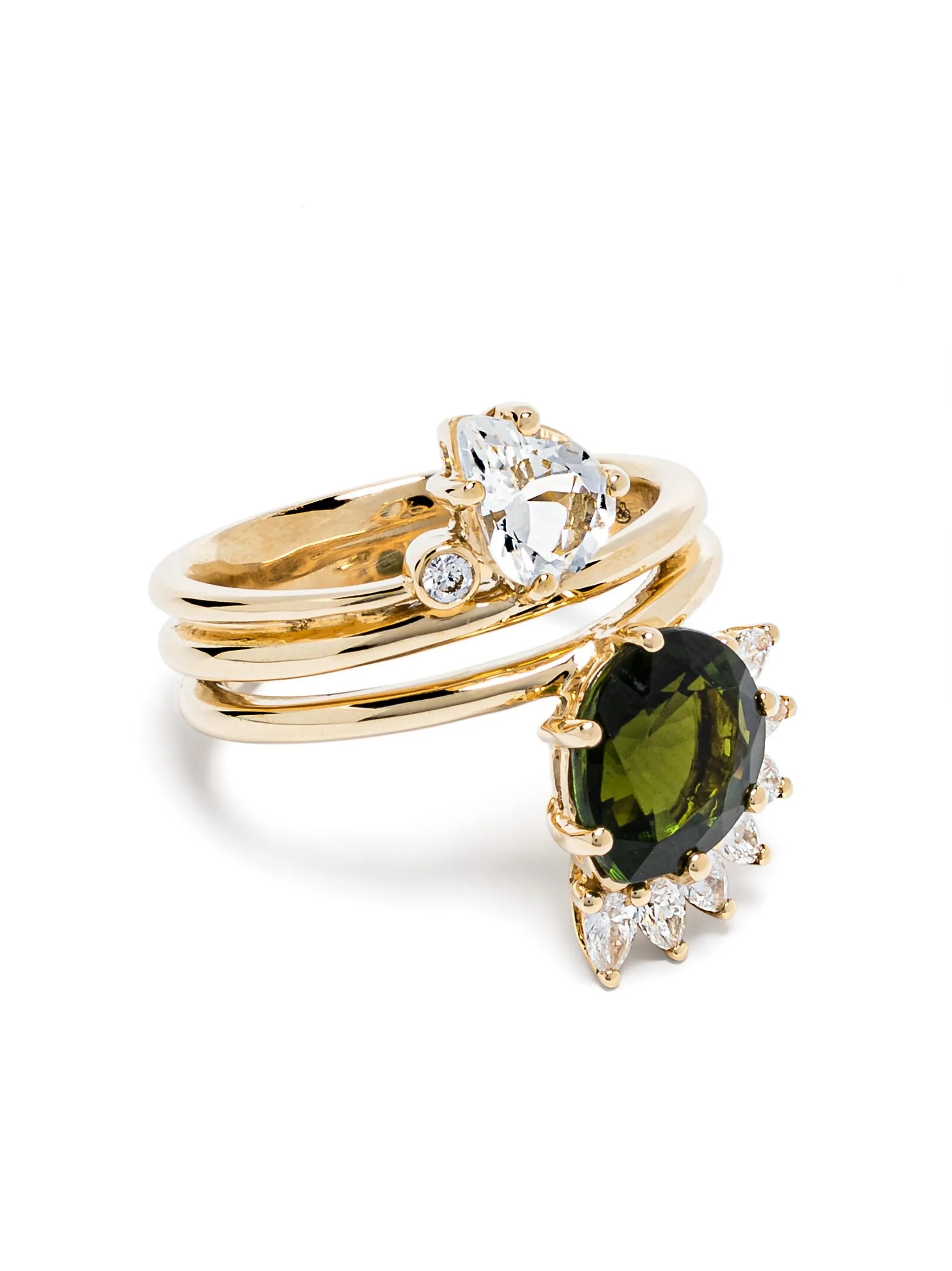 18kt yellow gold Sun Nº4 ring