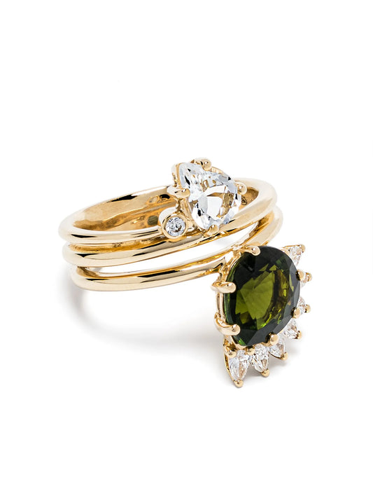 18kt yellow gold Sun Nº4 ring