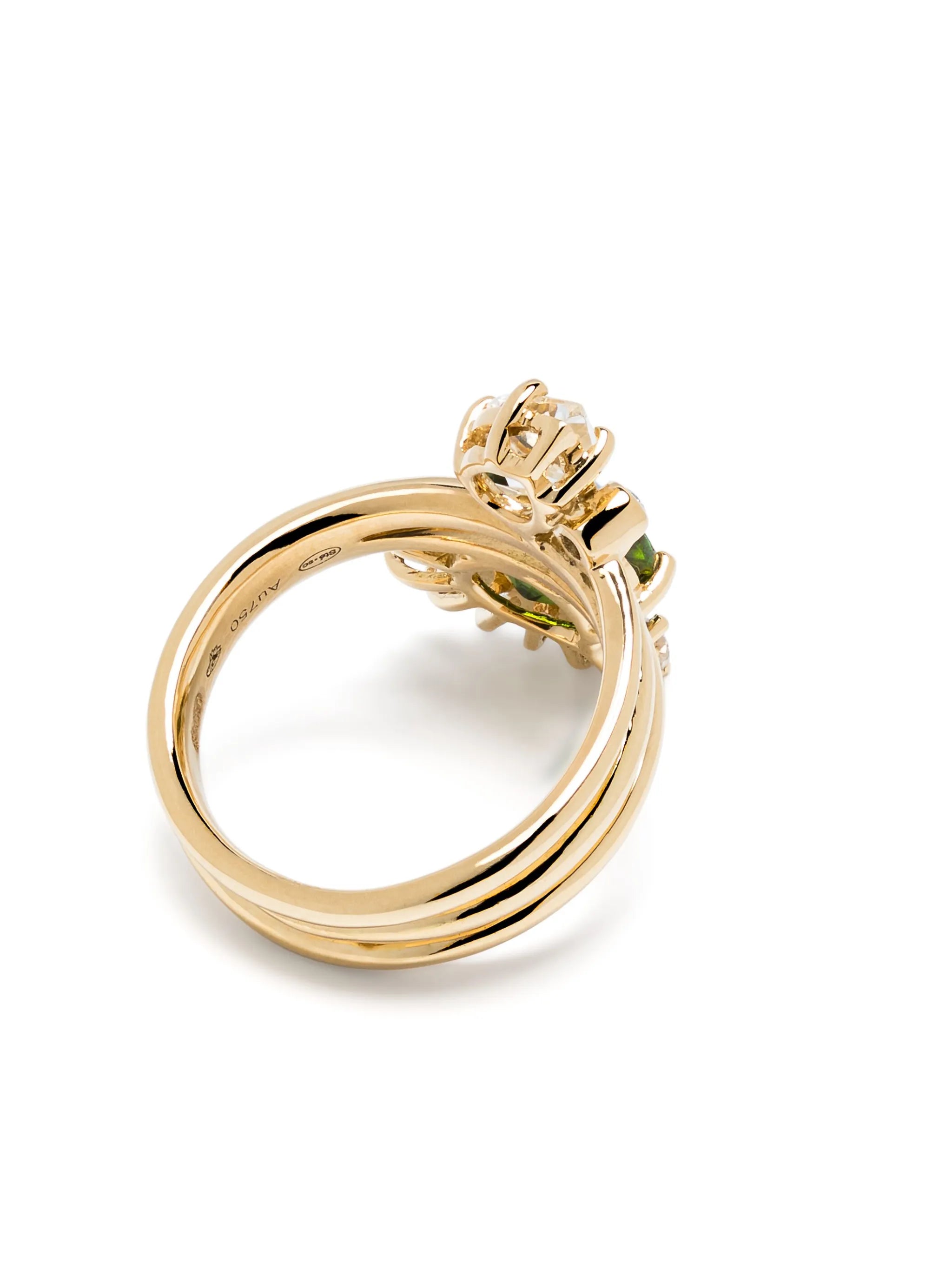 18kt yellow gold Sun Nº4 ring