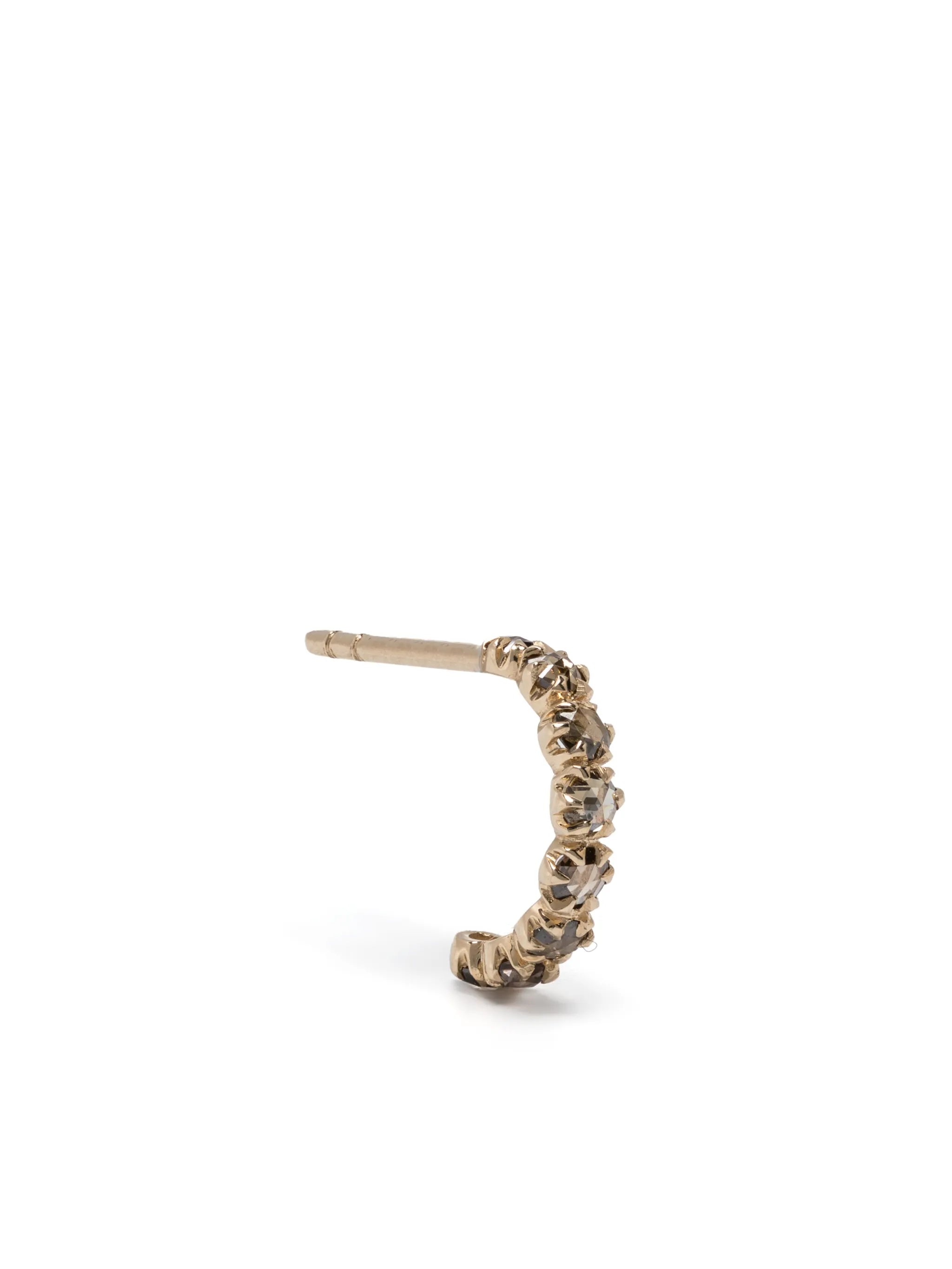 9kt yellow gold Ava diamond single earring