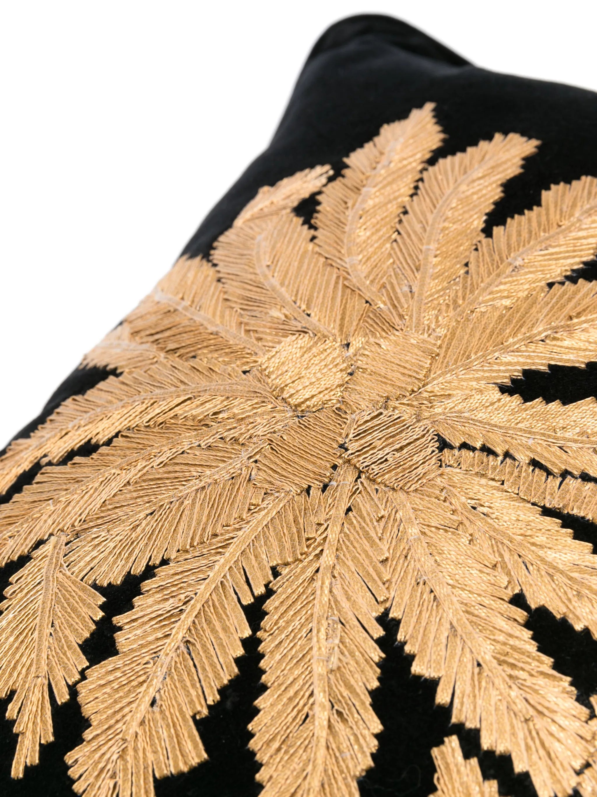 x Best Luxury Shop Embroidered Palms velvet cushion (45cm x 45cm)