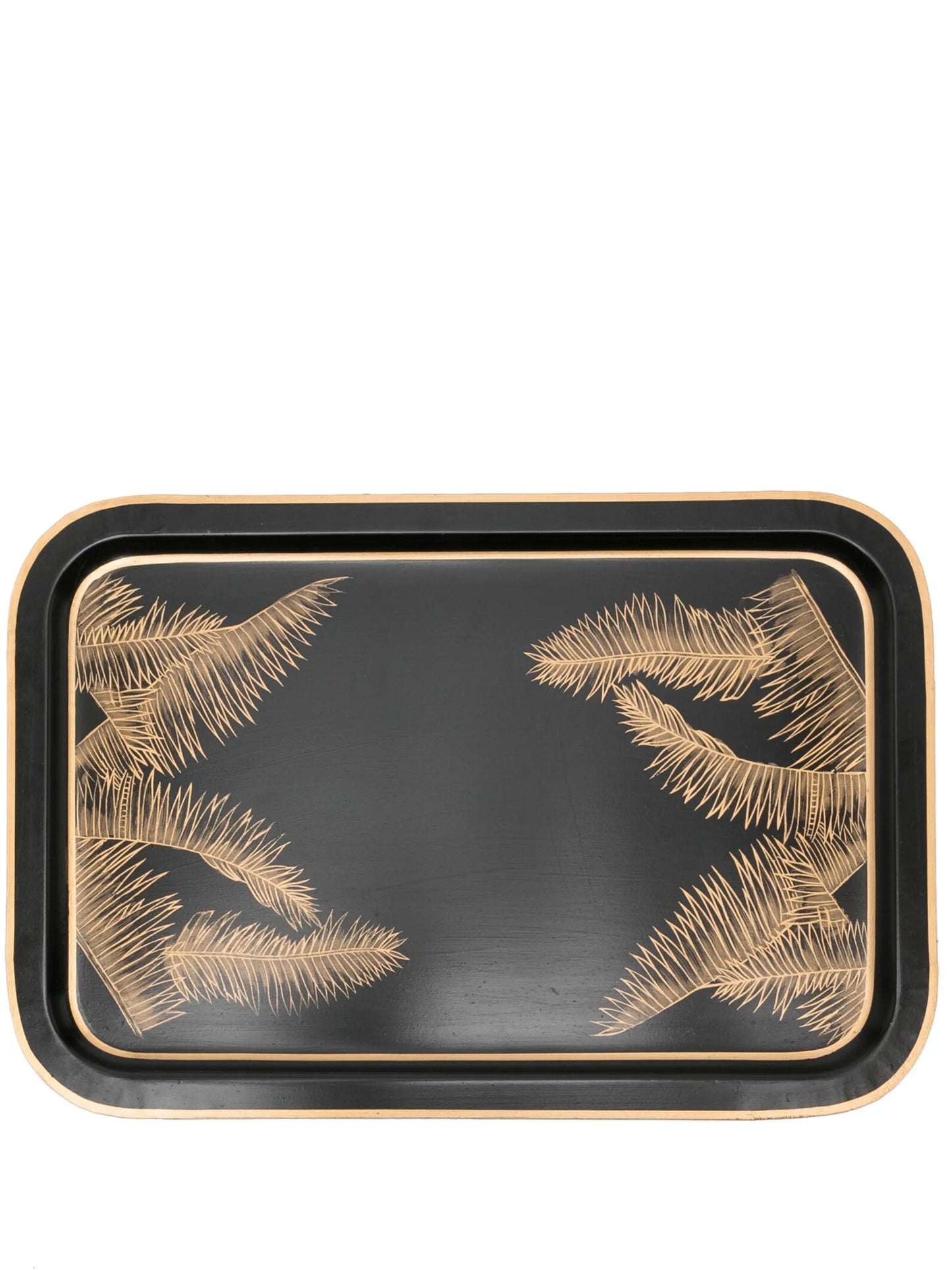 x Best Luxury Shop palm tree-print iron tray (43cm x 30cm)