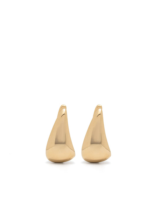18k yellow gold claw-shaped earrings