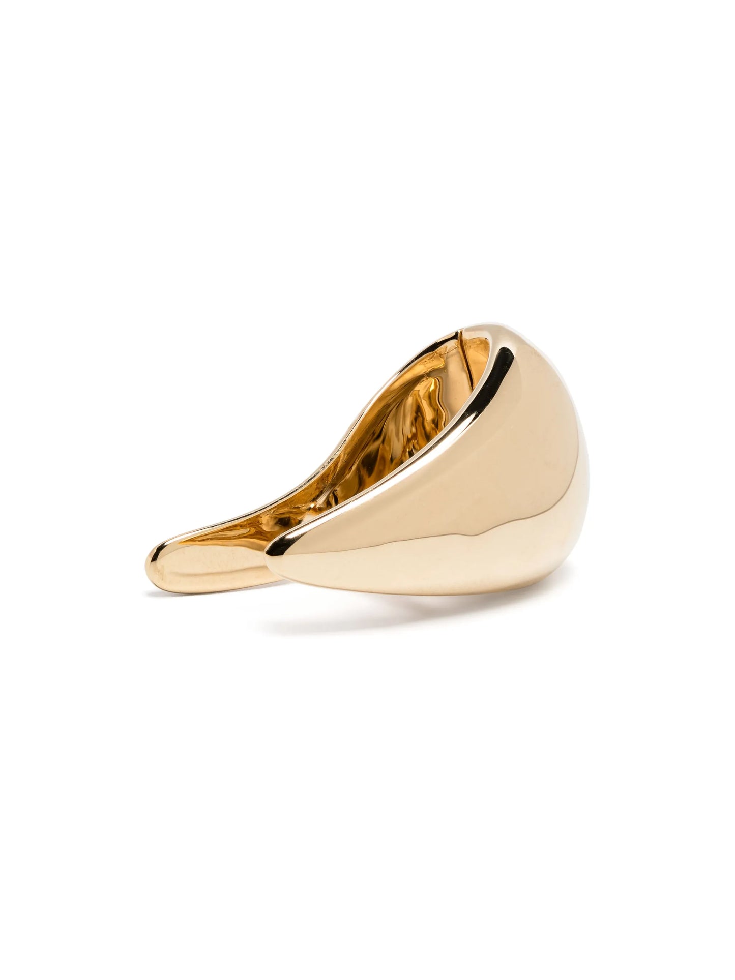 18k yellow gold claw-shaped earrings
