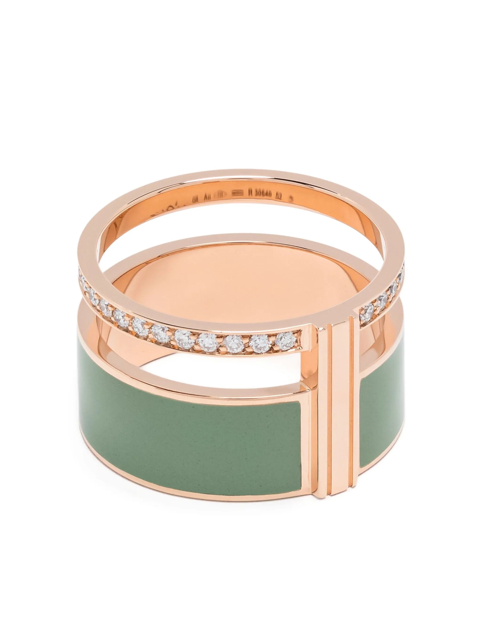 18kt rose gold Berbere diamond ring