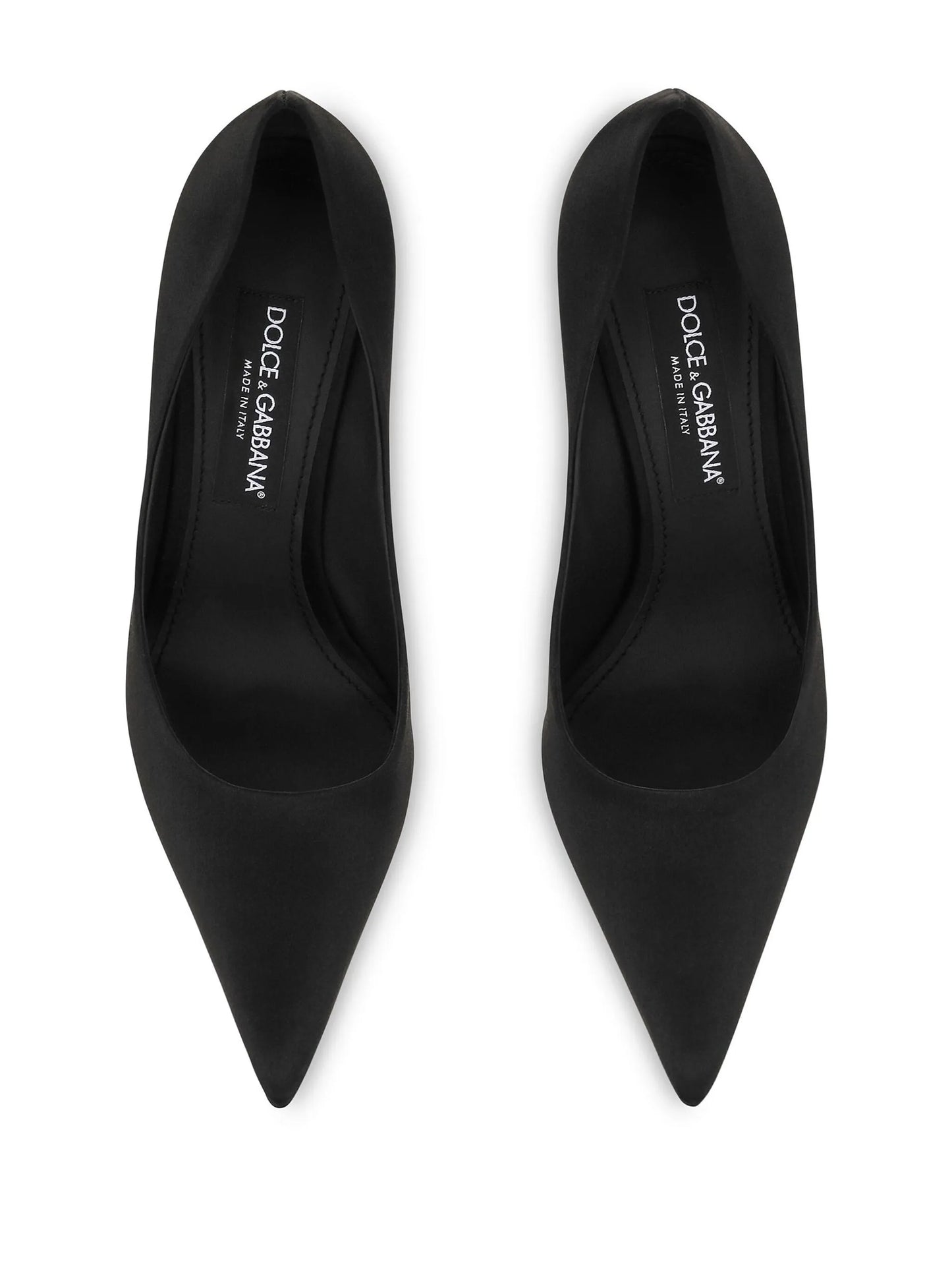pointed leather pumps