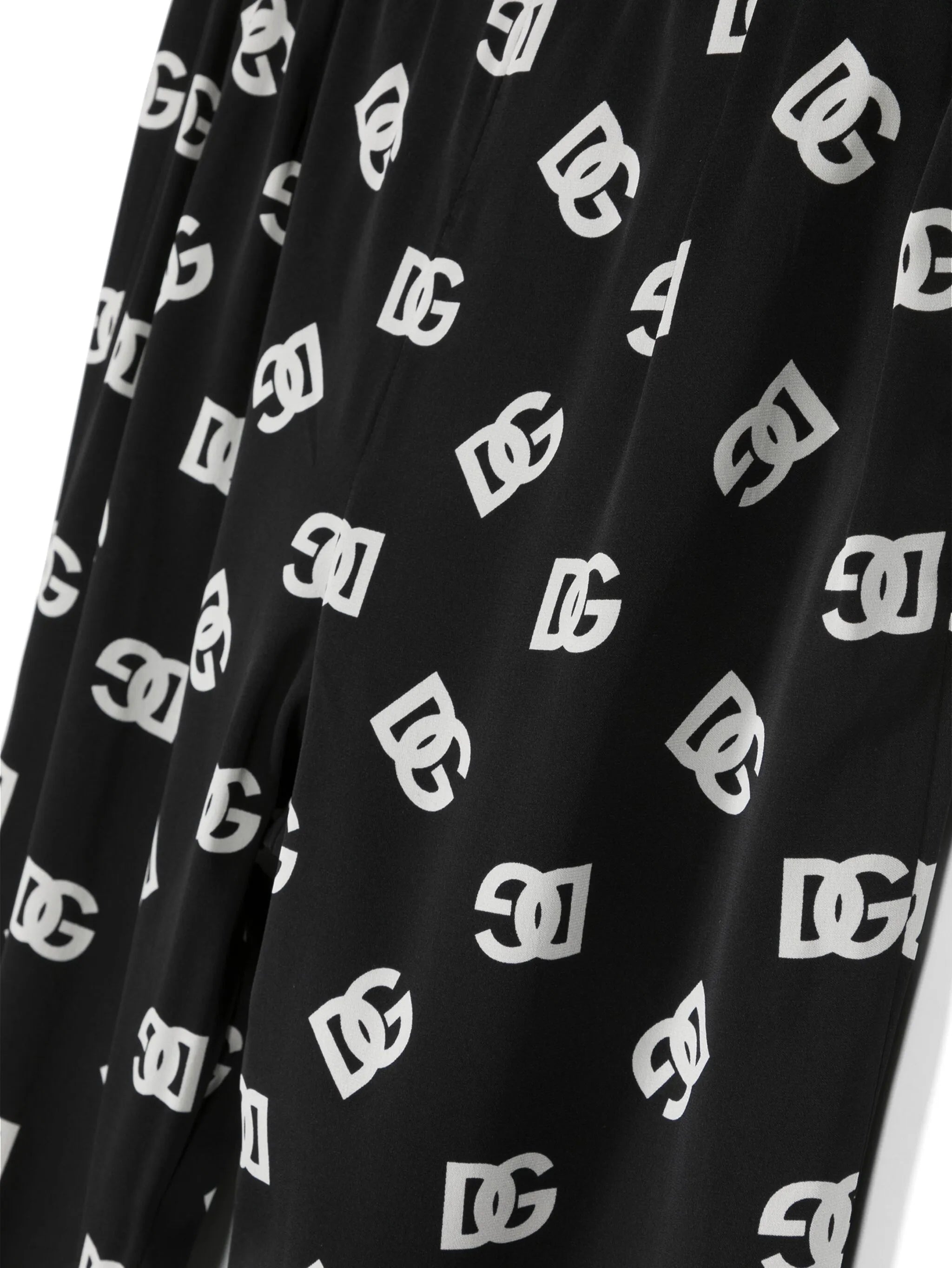 logo-print silk-blend leggings