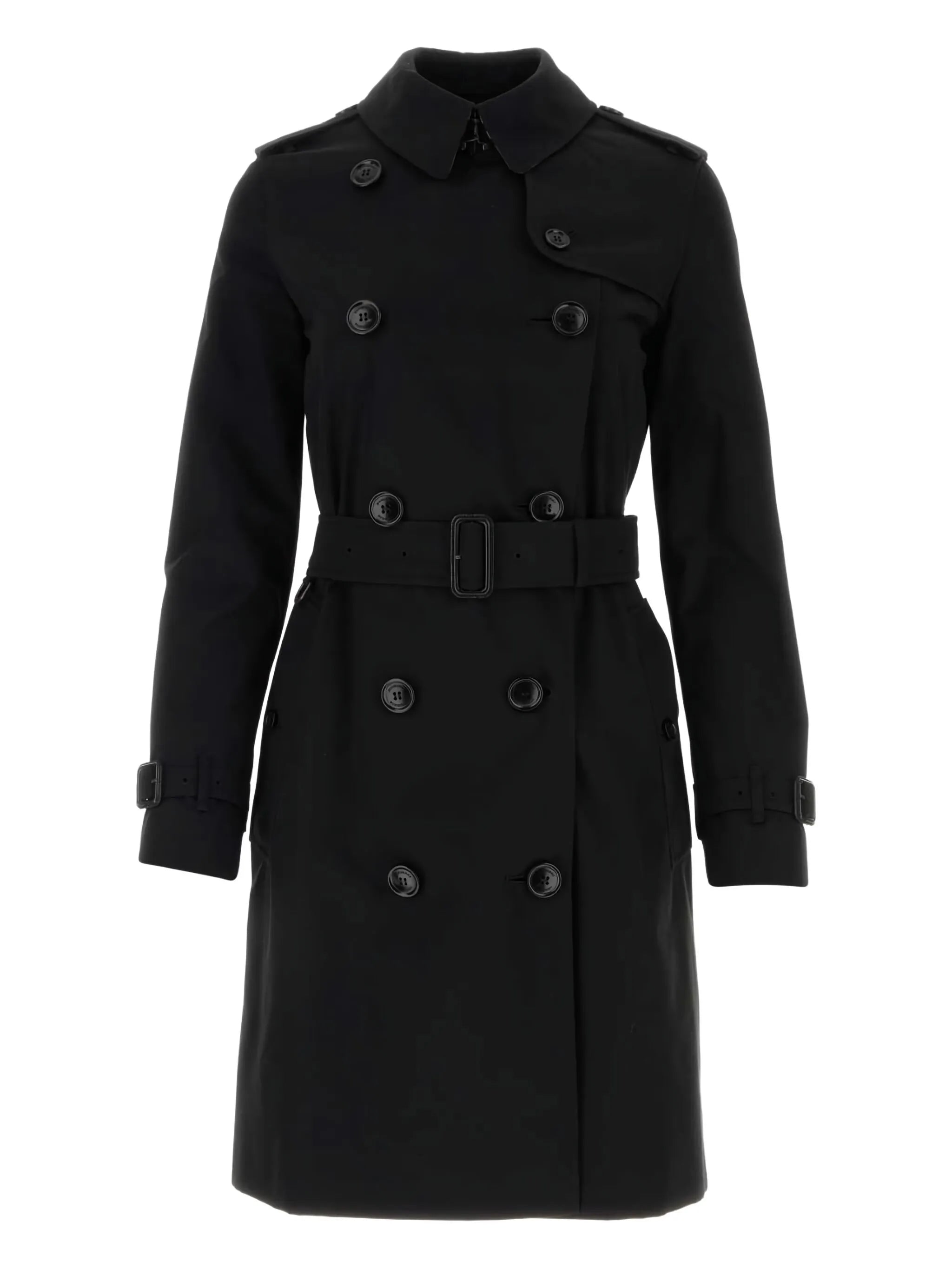 double-breasted cotton coat