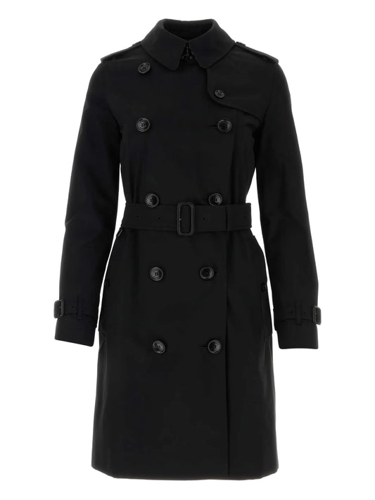 double-breasted cotton coat