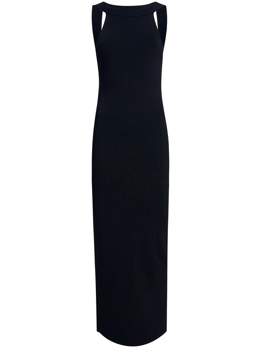 Media open-back midi dress