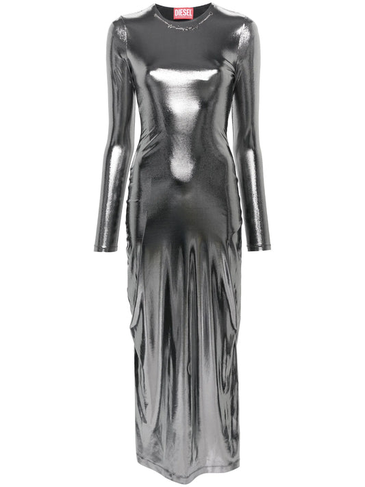 D-Mathi metallic maxi dress
