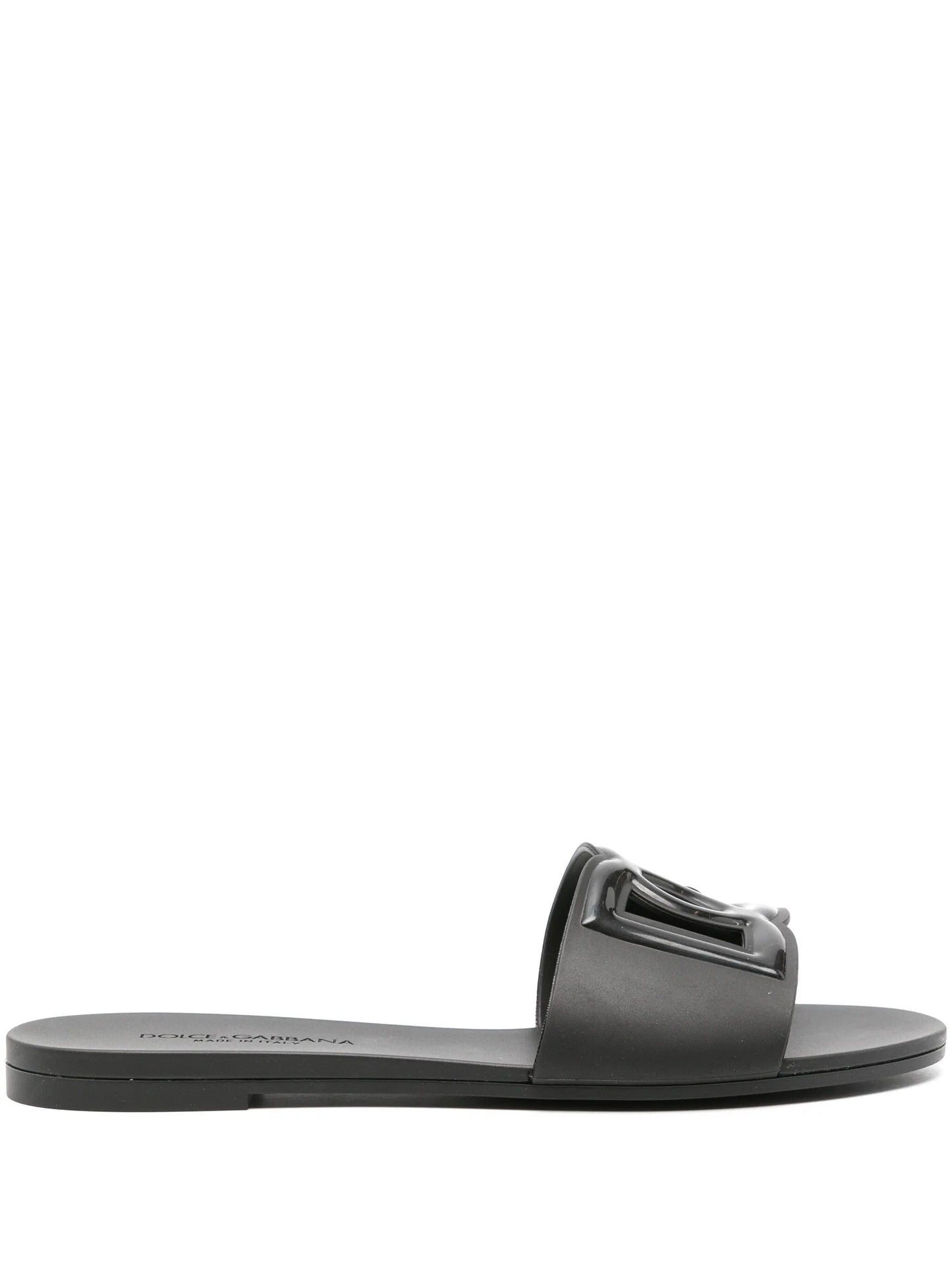 logo-embossed cut-out slides