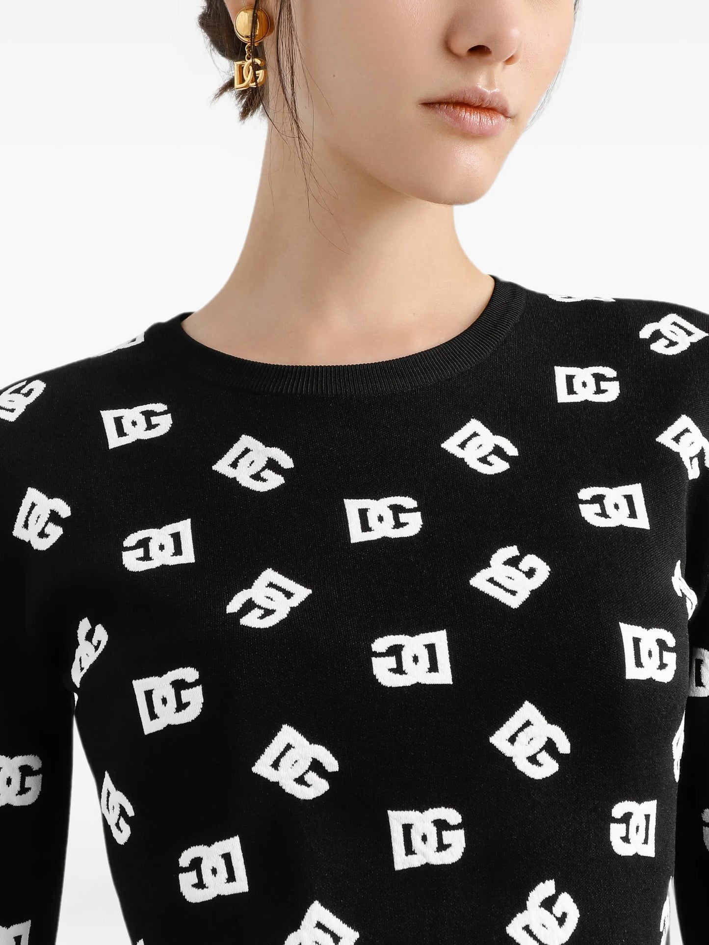 DG-logo jacquard sweater