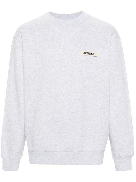 logo-patch cotton sweatshirt