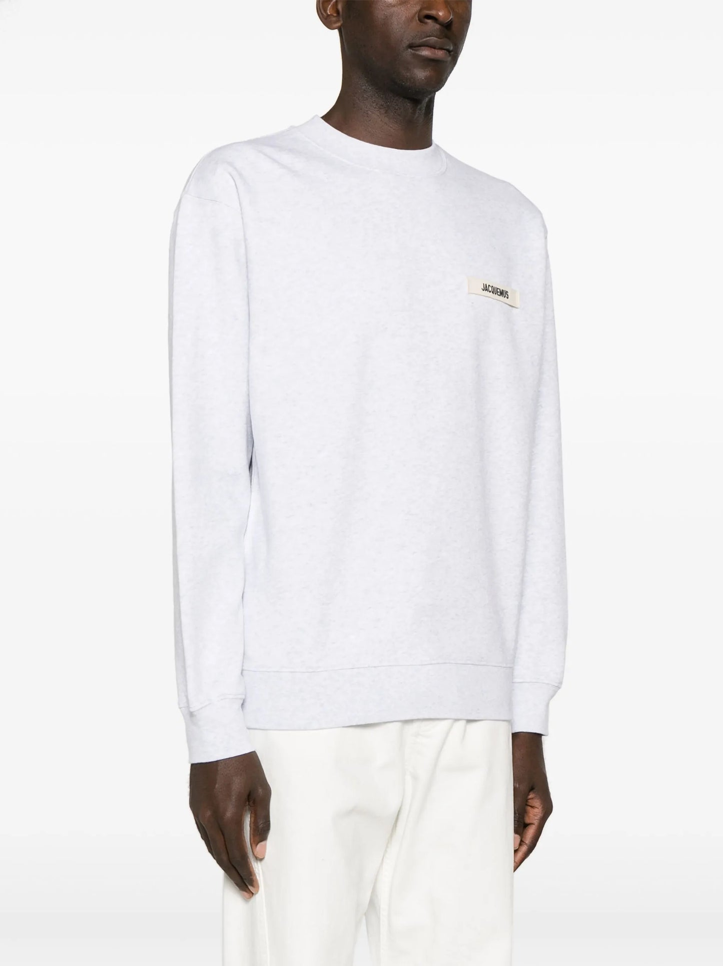 logo-patch cotton sweatshirt