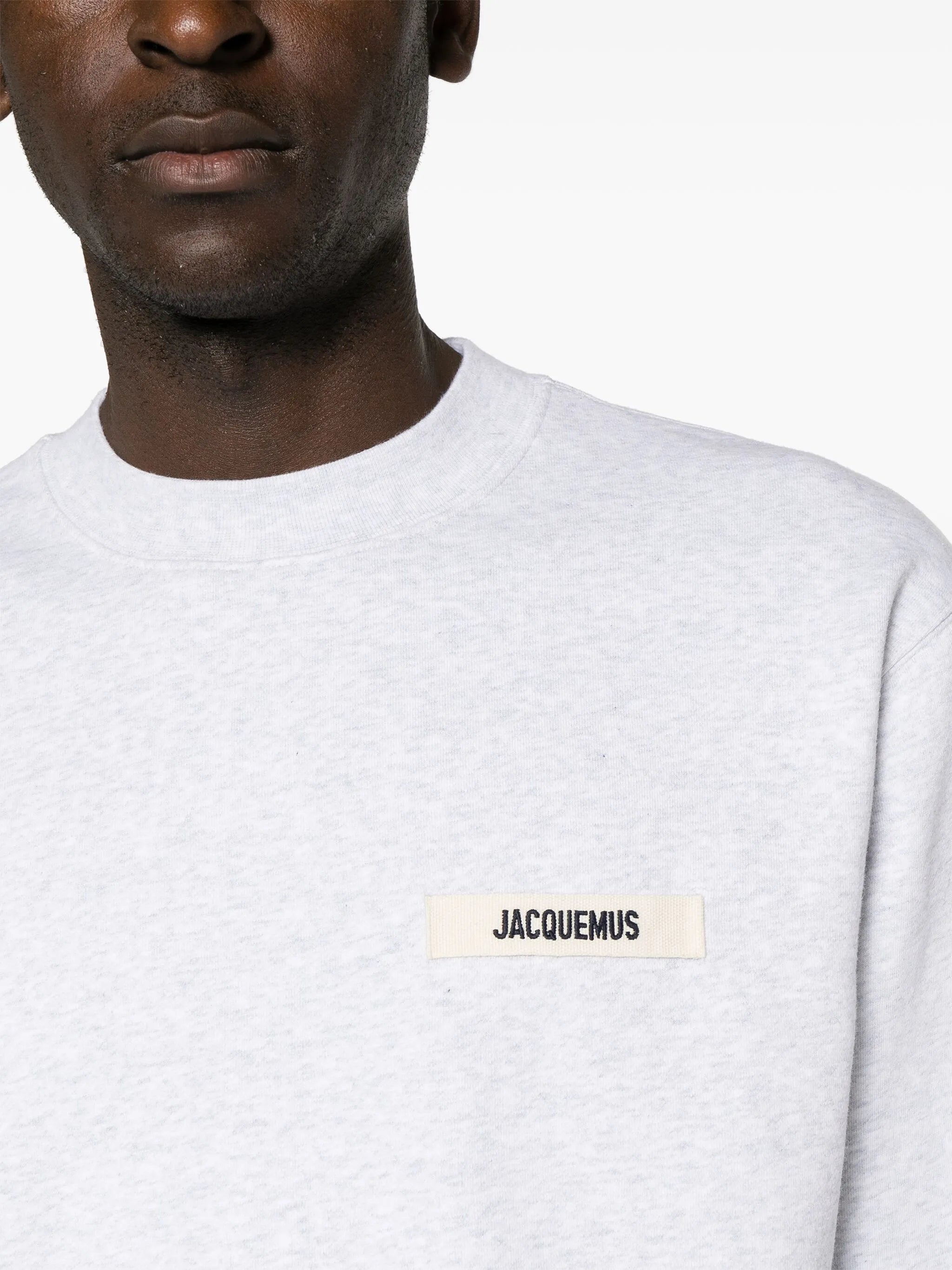 logo-patch cotton sweatshirt