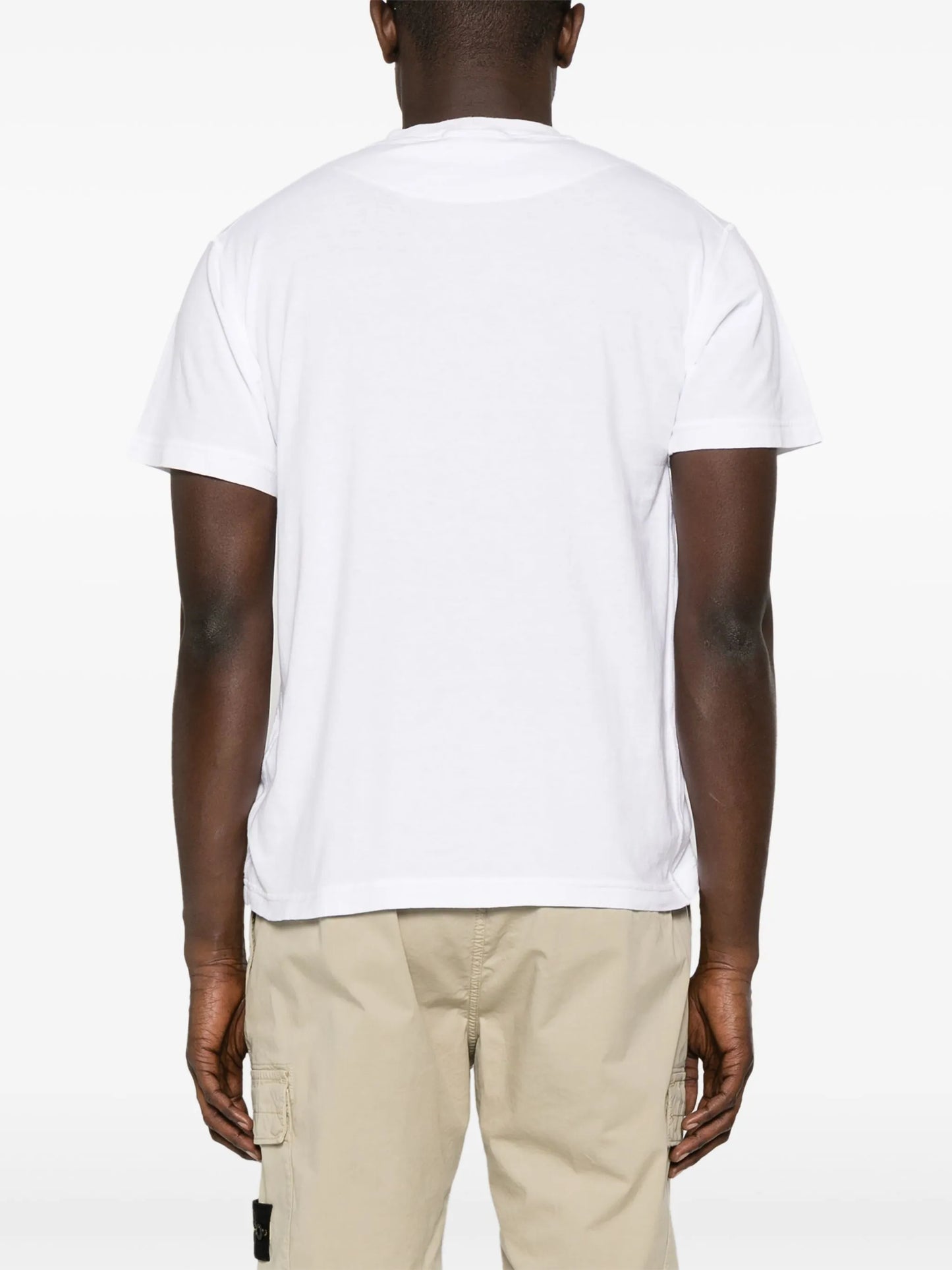 Compass-appliqué cotton T-shirt