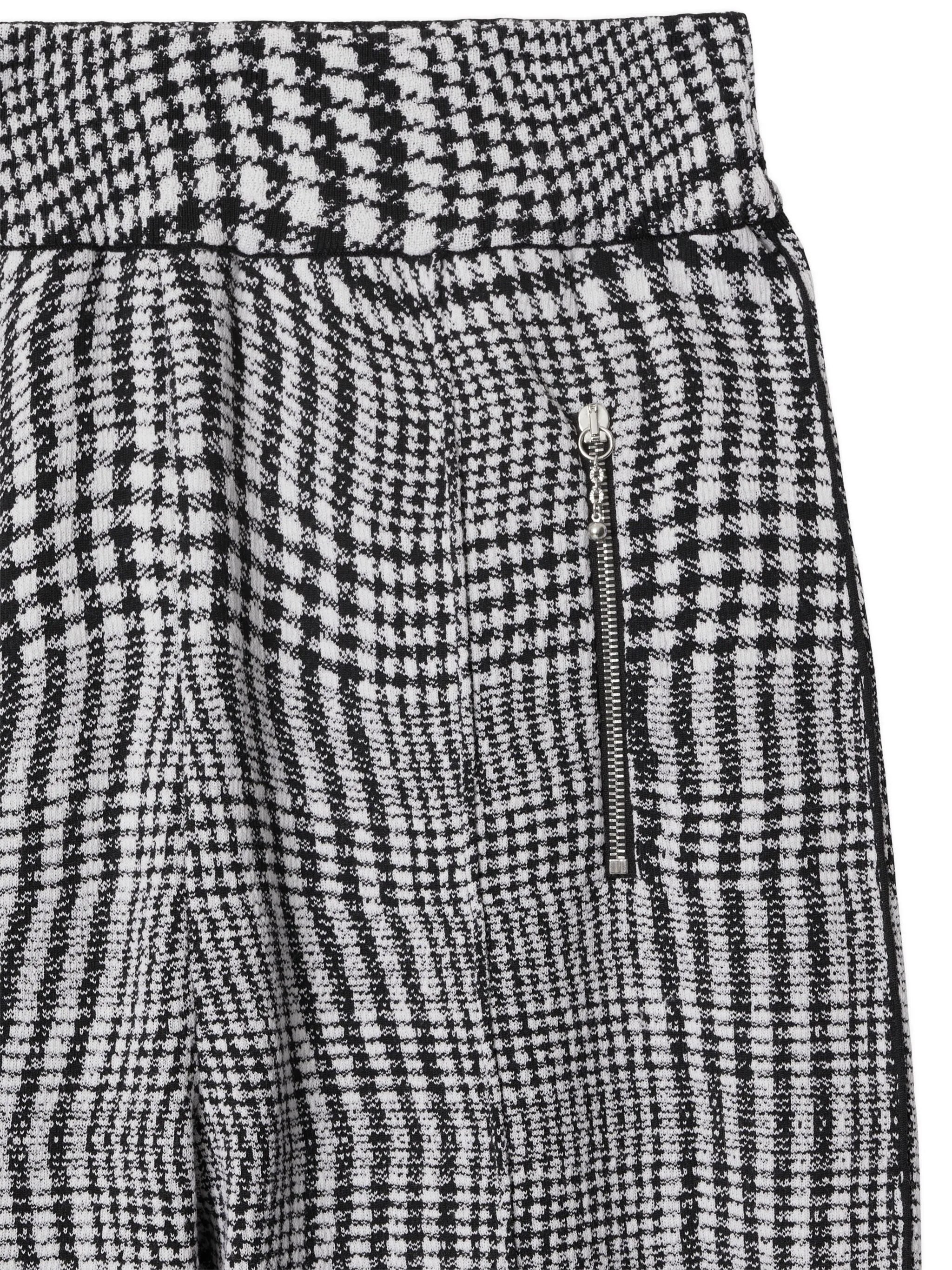 warped houndstooth jacquard trousers