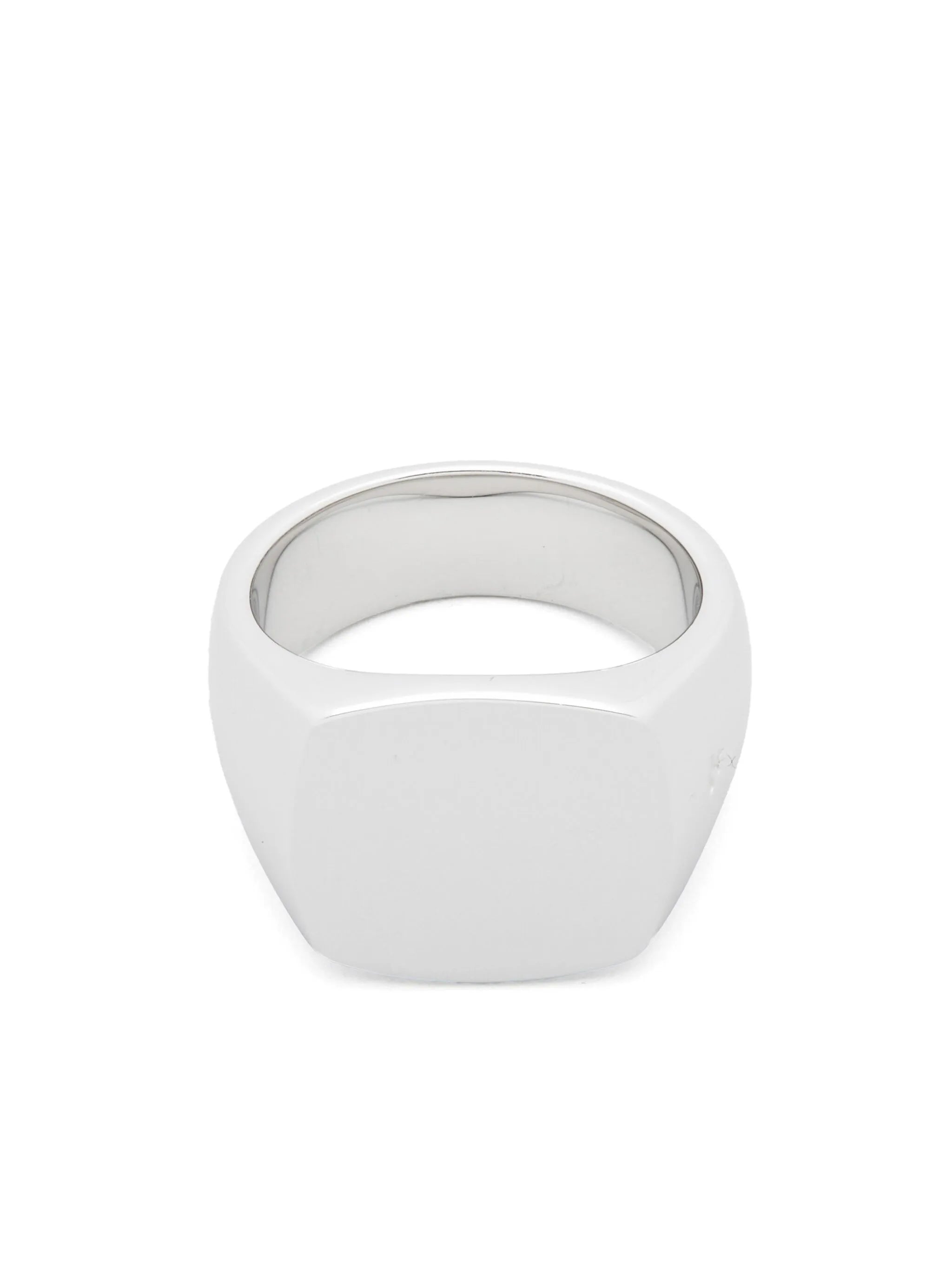 Cushion Polished signet ring
