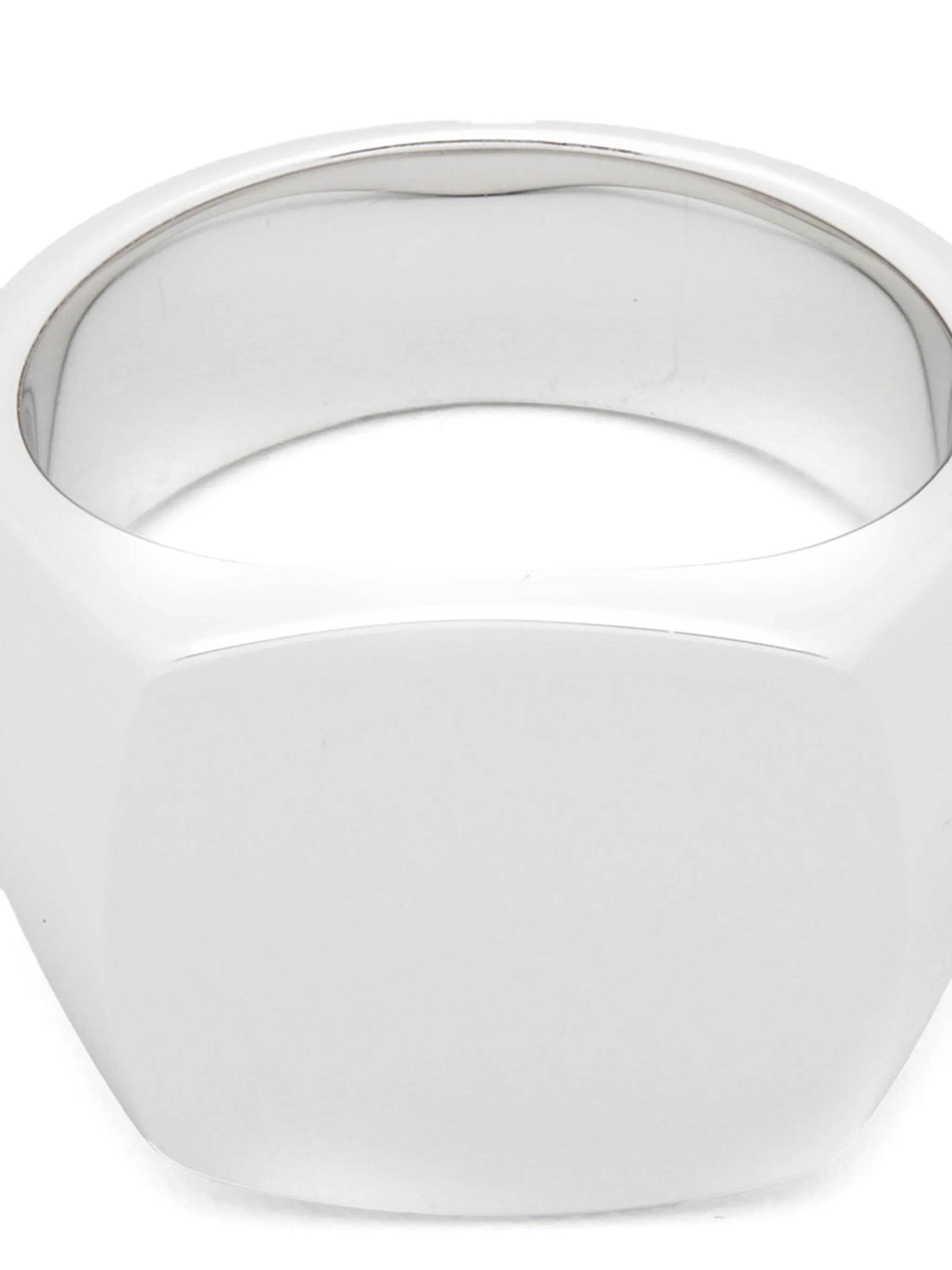 Cushion Polished signet ring