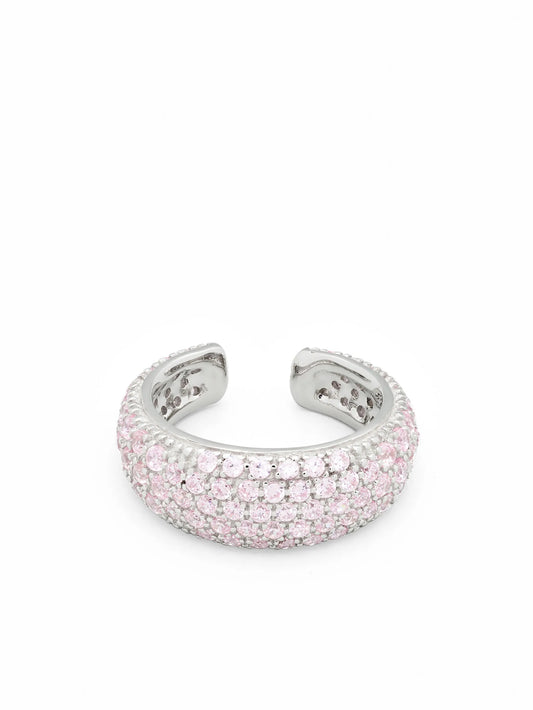 crystal-embellished thick ear cuff