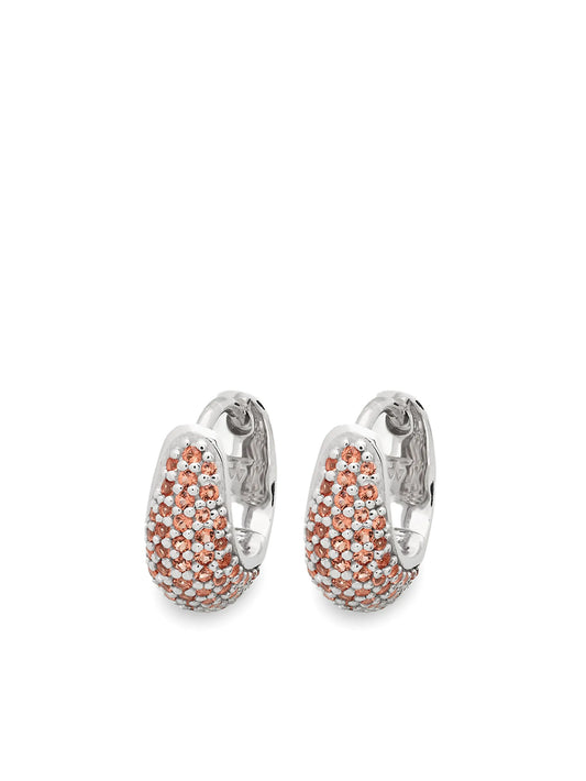 exclusive sunset huggie earrings