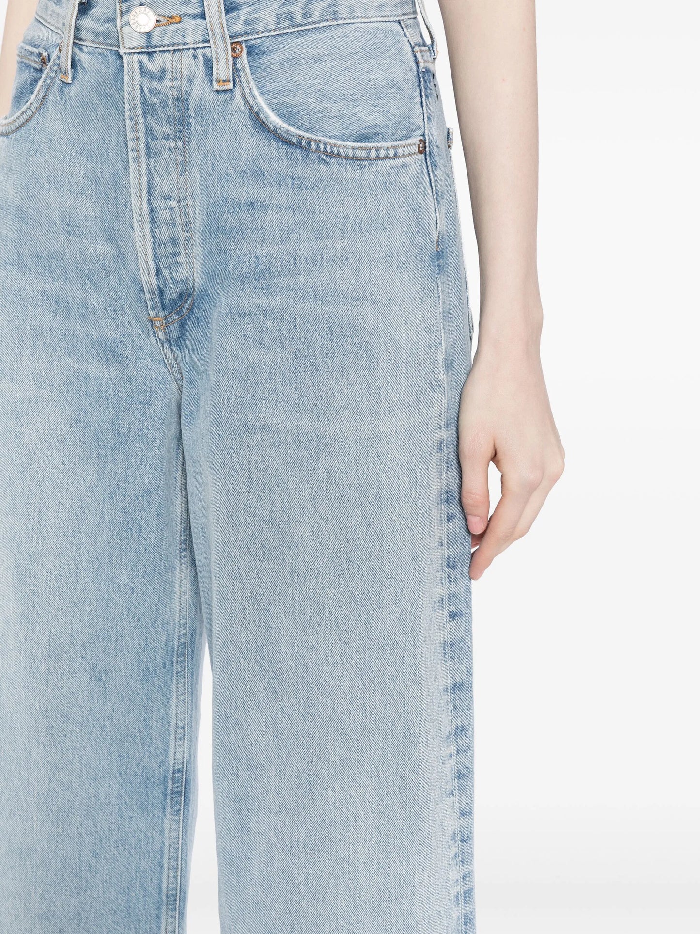 Dame high-rise wide-leg jeans