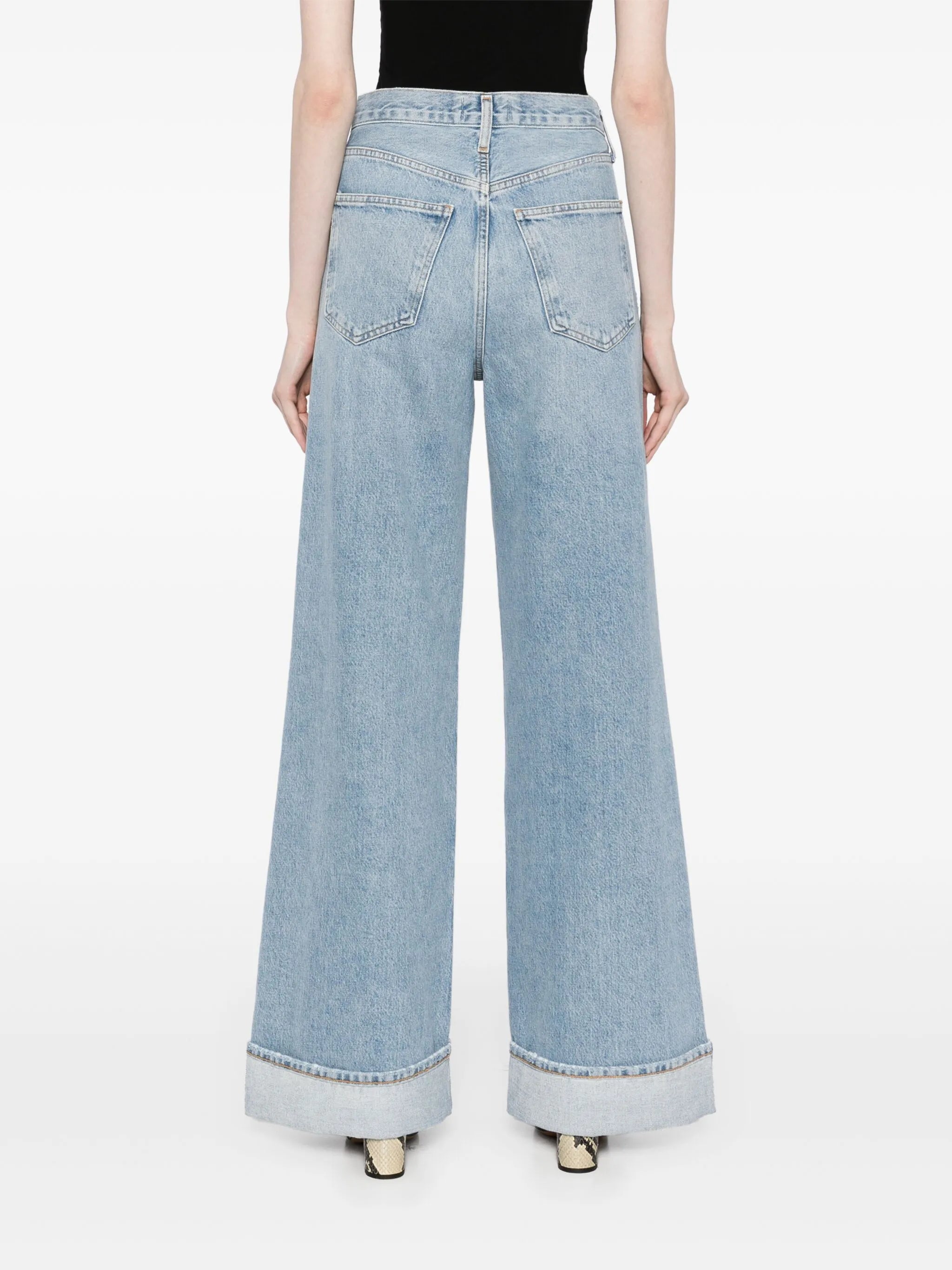 Dame high-rise wide-leg jeans