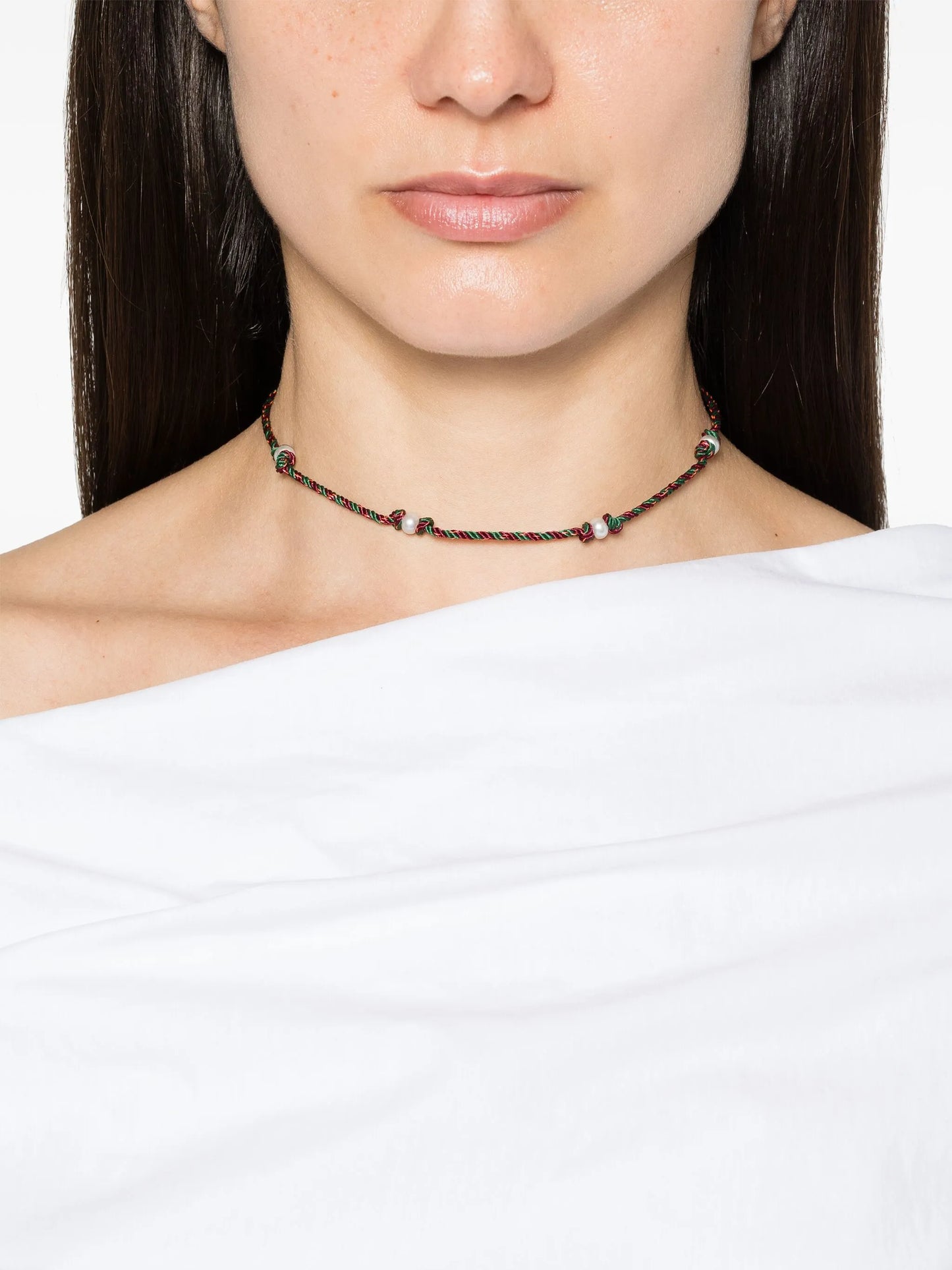 14kt yellow gold Mauli Silky braided necklace