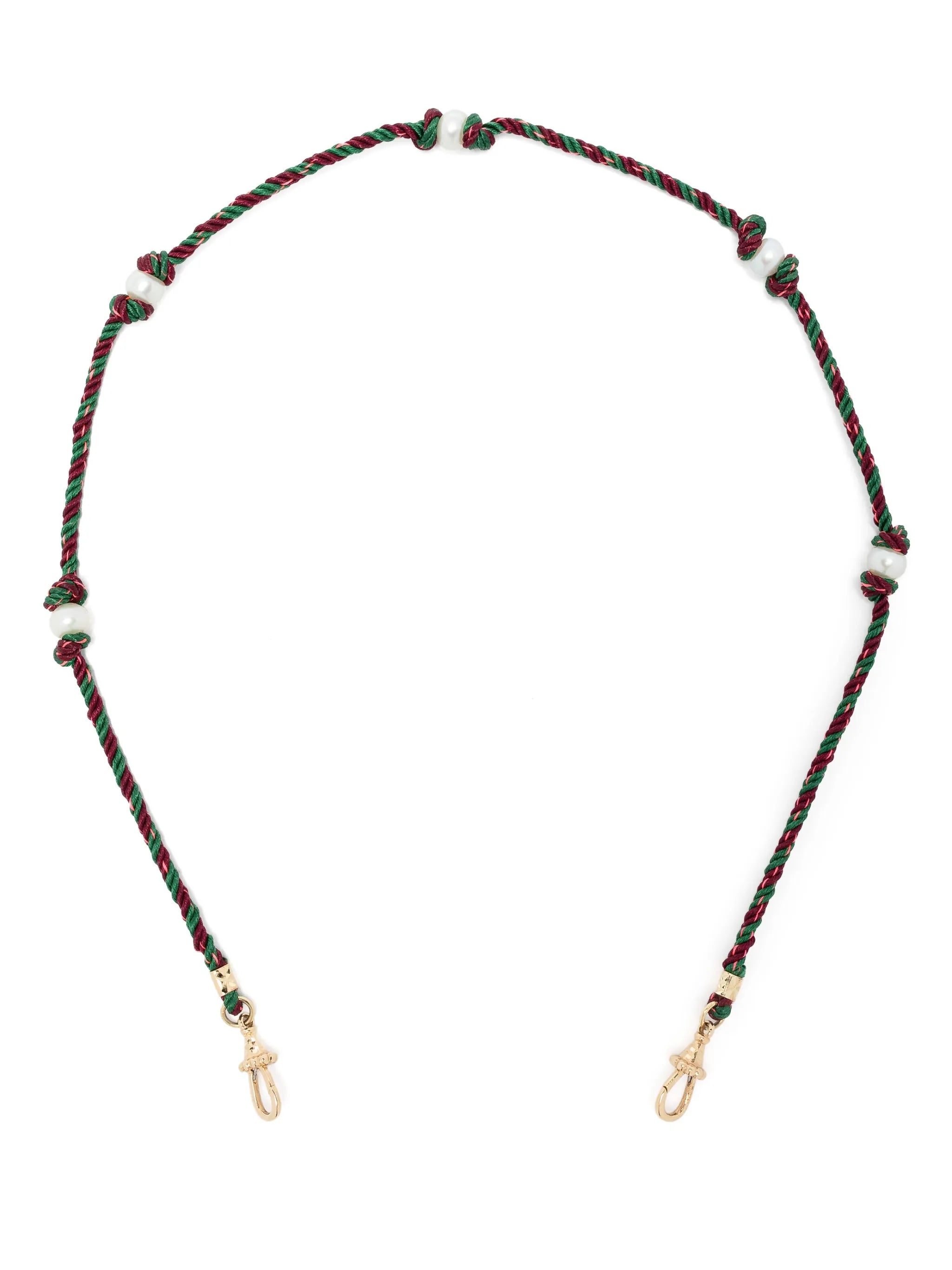 14kt yellow gold Mauli Silky braided necklace